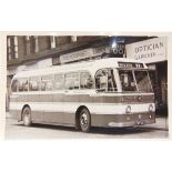 PHOTOGRAPHS - BUSES Approximately 280 black and white postcard-size photographs of Scottish buses,