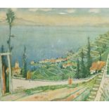 ALOIS CARIGIET (SWISS 1902-1985) 'Le Léman Lake Of Geneva - La Suisse Terre de Beauté 1944'; 'Le
