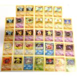 A POKEMON CARD COLLECTION comprising thirty-three character cards, including Electabuzz (20/102);