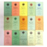 EPHEMERA - FIFTEEN TAUNTON & DISTRICT GARDENERS ASSOCIATION PROGRAMMES for 1950-51; 1952-53; 1953-