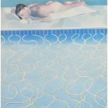 DAVID HOCKNEY (b. 1937) 'Sunbather' Colour print 49cm x 49cm image size Condition Report : faded,