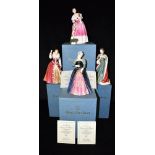 FOUR LIMITED EDITION ROYAL DOULTON QUEENS OF THE REALM COLLECTION FIGURES: HN3099 'Queen Elizabeth