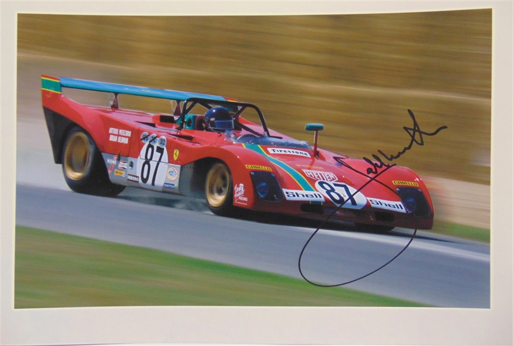 AUTOGRAPHS - MOTORSPORT Seven photographs, printed to paper, signed respectively by Jacky Ickx,