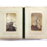PHOTOGRAPHS - ASSORTED Approximately forty-five carte-de-visite style portrait photographs, in a
