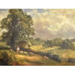 ATTRIBUTED GEORGE VICAT COLE, RA (1833-1893) Shepherd and his flock beneath a tree Oil on board 13.