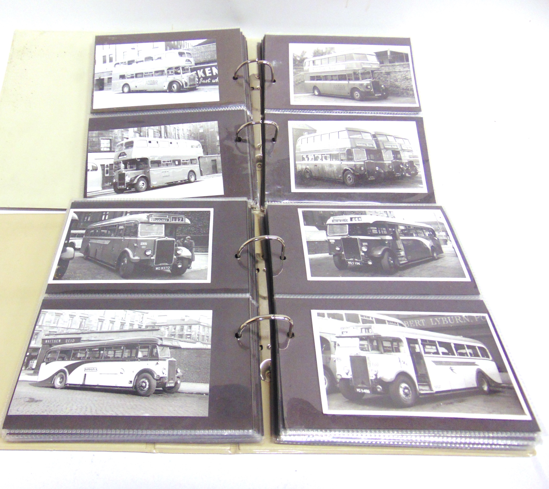 PHOTOGRAPHS - BUSES Approximately 280 black and white postcard-size photographs of Scottish buses, - Image 2 of 2