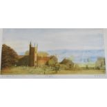 RACHEL ANN LE BAS, N.E.A.C., R.E. (ENGLISH, 1923-2020) 'Cothelstone Church & Manor - Somerset',