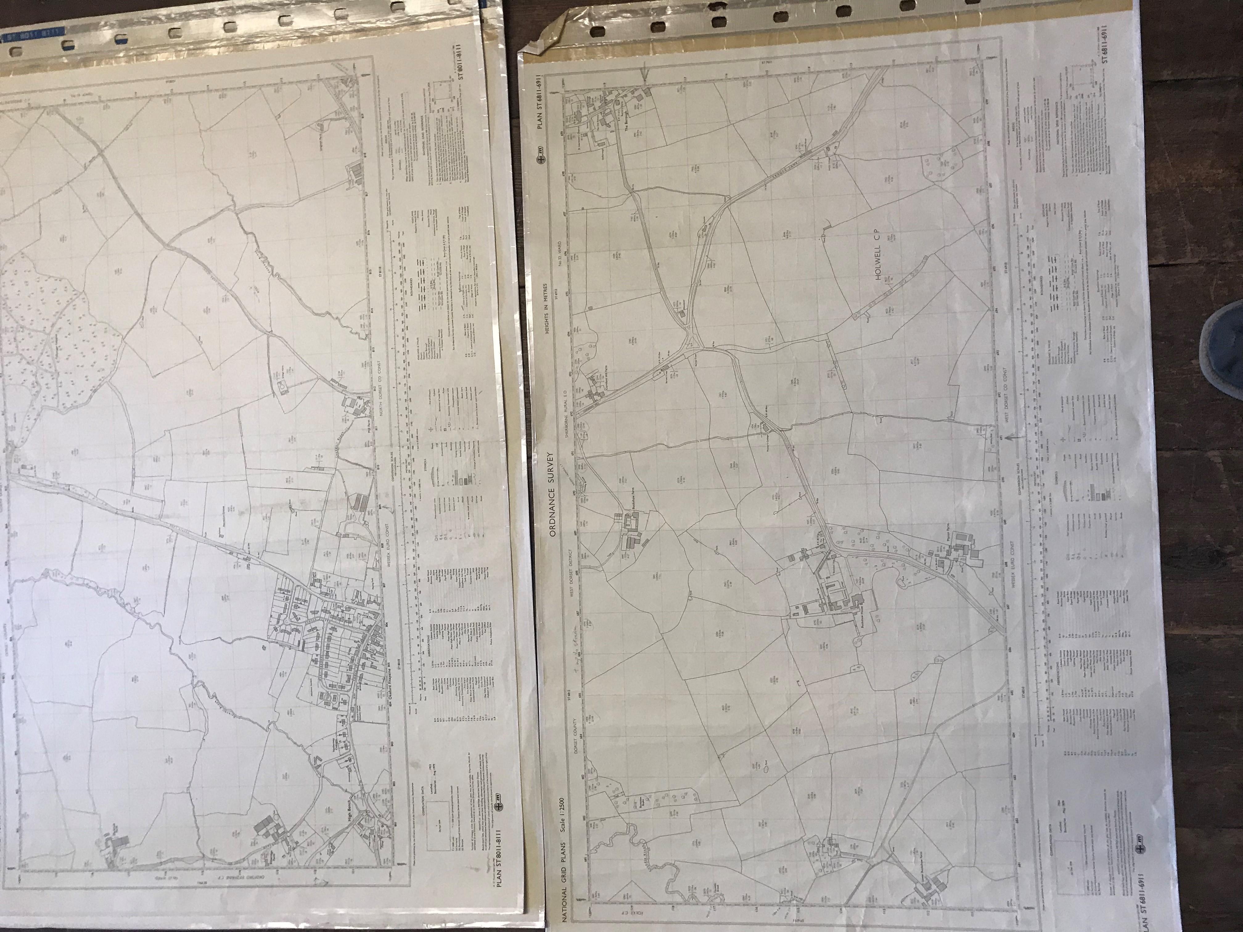 COLLECTION OF THIRTY 1:2500 ORDNANCE SURVEY MAPS covering West & Middle Chinnock; Cheddon Down; - Image 15 of 16