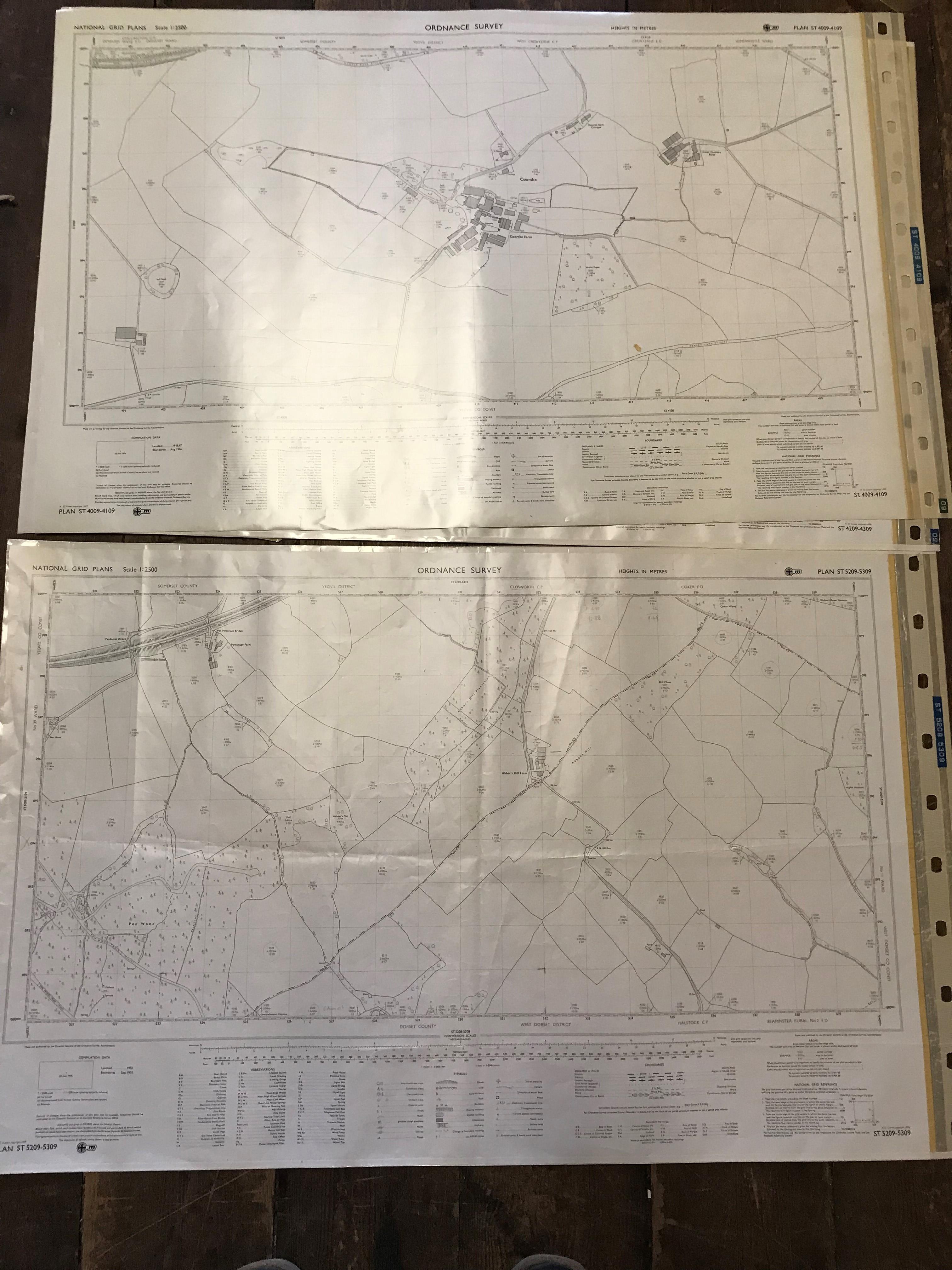 COLLECTION OF THIRTY 1:2500 ORDNANCE SURVEY MAPS covering Crewkerne; Lillington; Coker; - Image 14 of 16