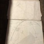 COLLECTION OF THIRTY 1:2500 ORDNANCE SURVEY MAPS covering Clifton Maybank, Stroford; Alfiington;