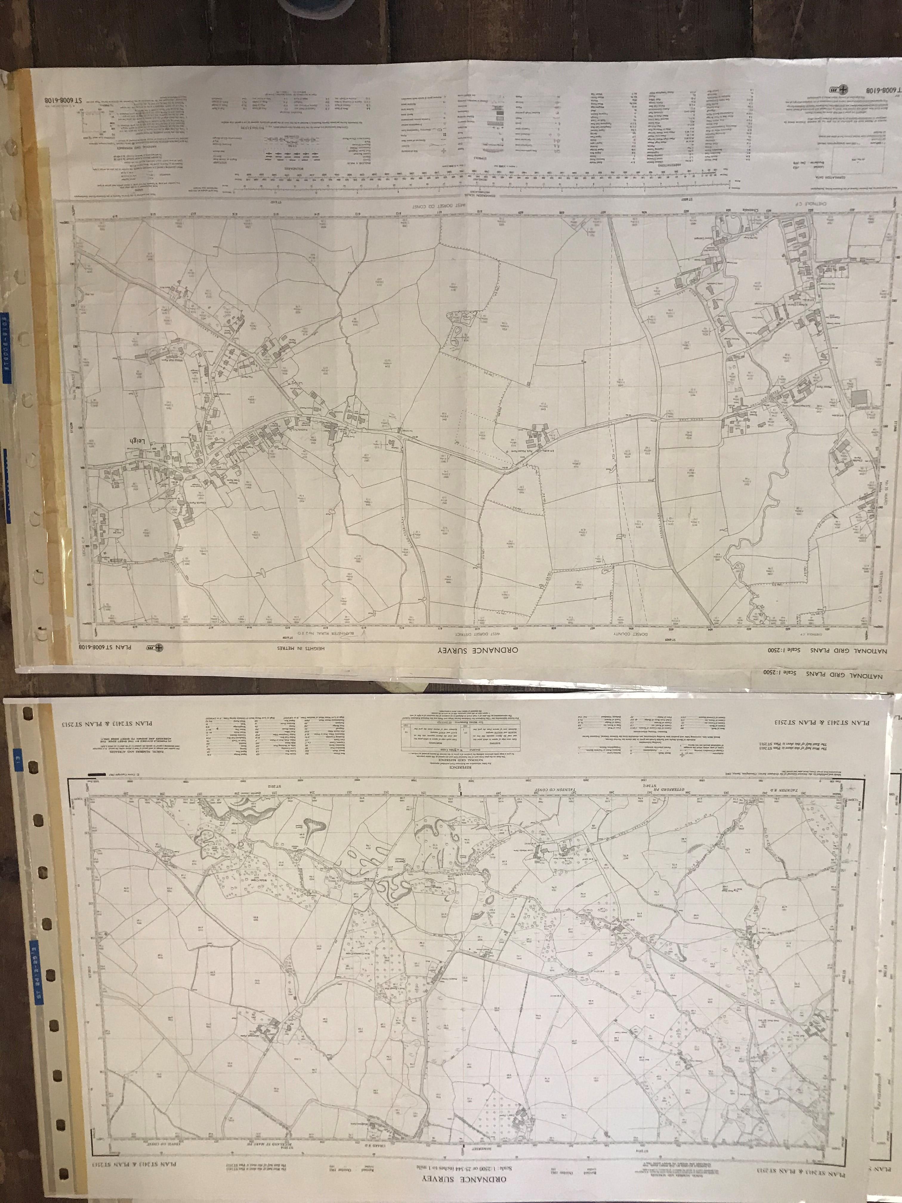 COLLECTION OF THIRTY 1:2500 ORDNANCE SURVEY MAPS covering Chard & Crewkerne; Haselbury Puknett; - Image 10 of 15