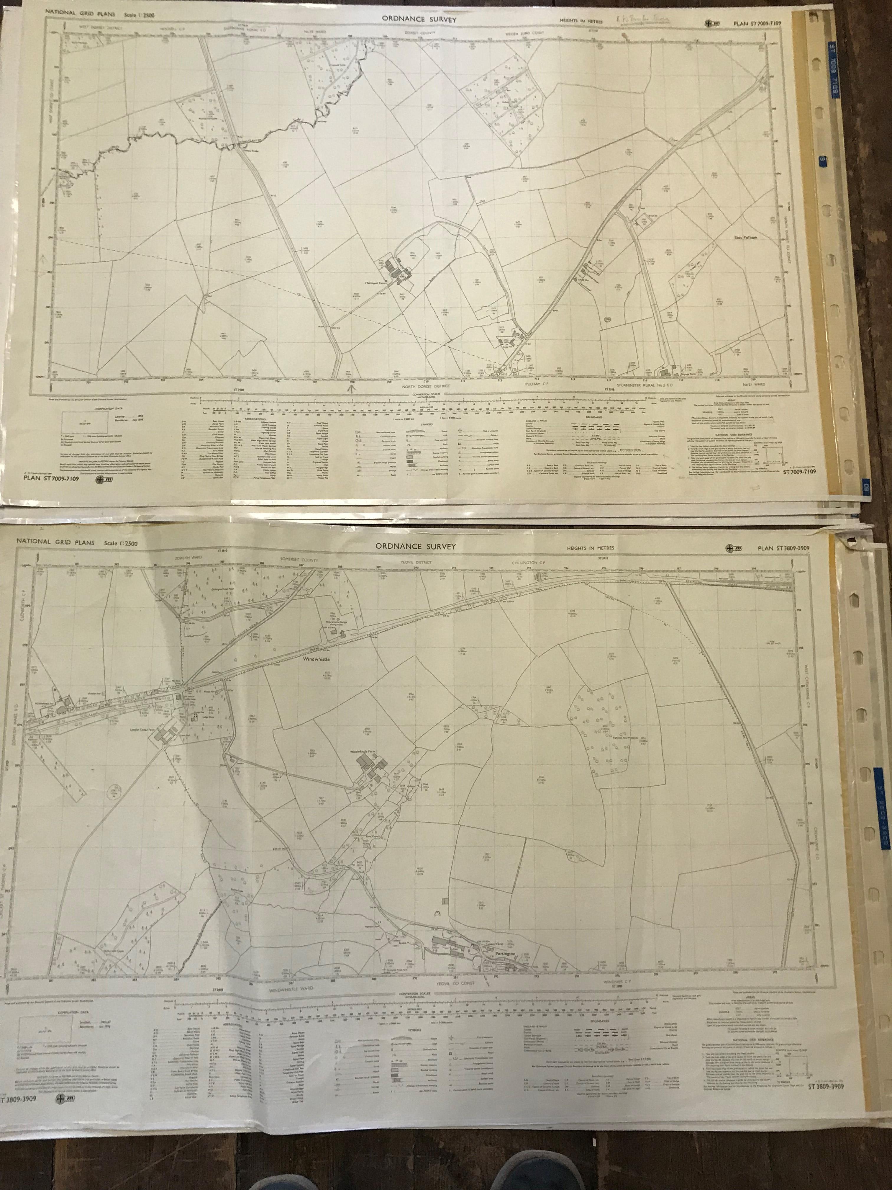 COLLECTION OF THIRTY 1:2500 ORDNANCE SURVEY MAPS covering Crewkerne; Lillington; Coker; - Image 10 of 16