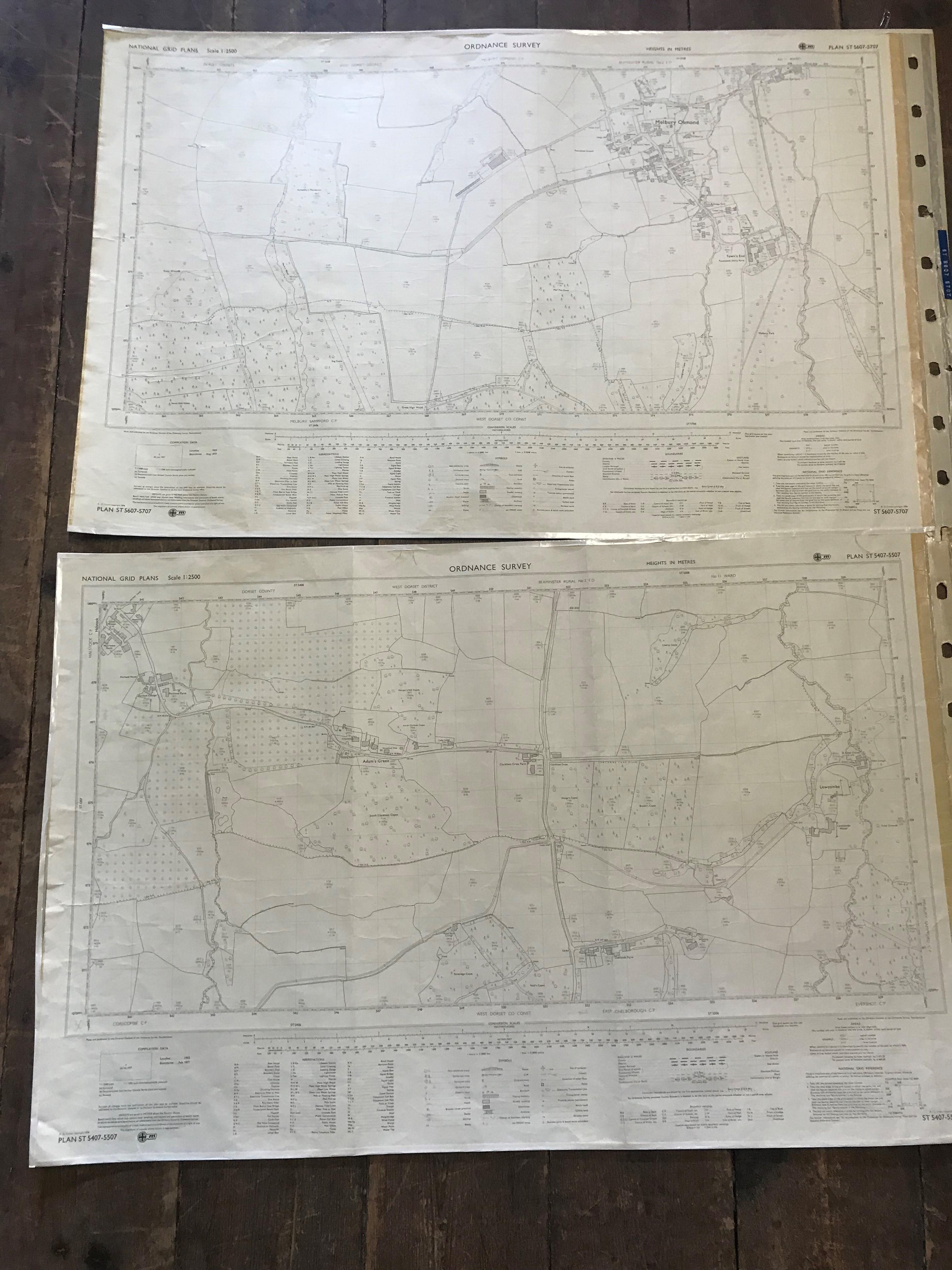 COLLECTION OF THIRTY 1:2500 ORDNANCE SURVEY MAPS covering West Quantoxhead; Watchet; Middlemarsh; - Image 15 of 17