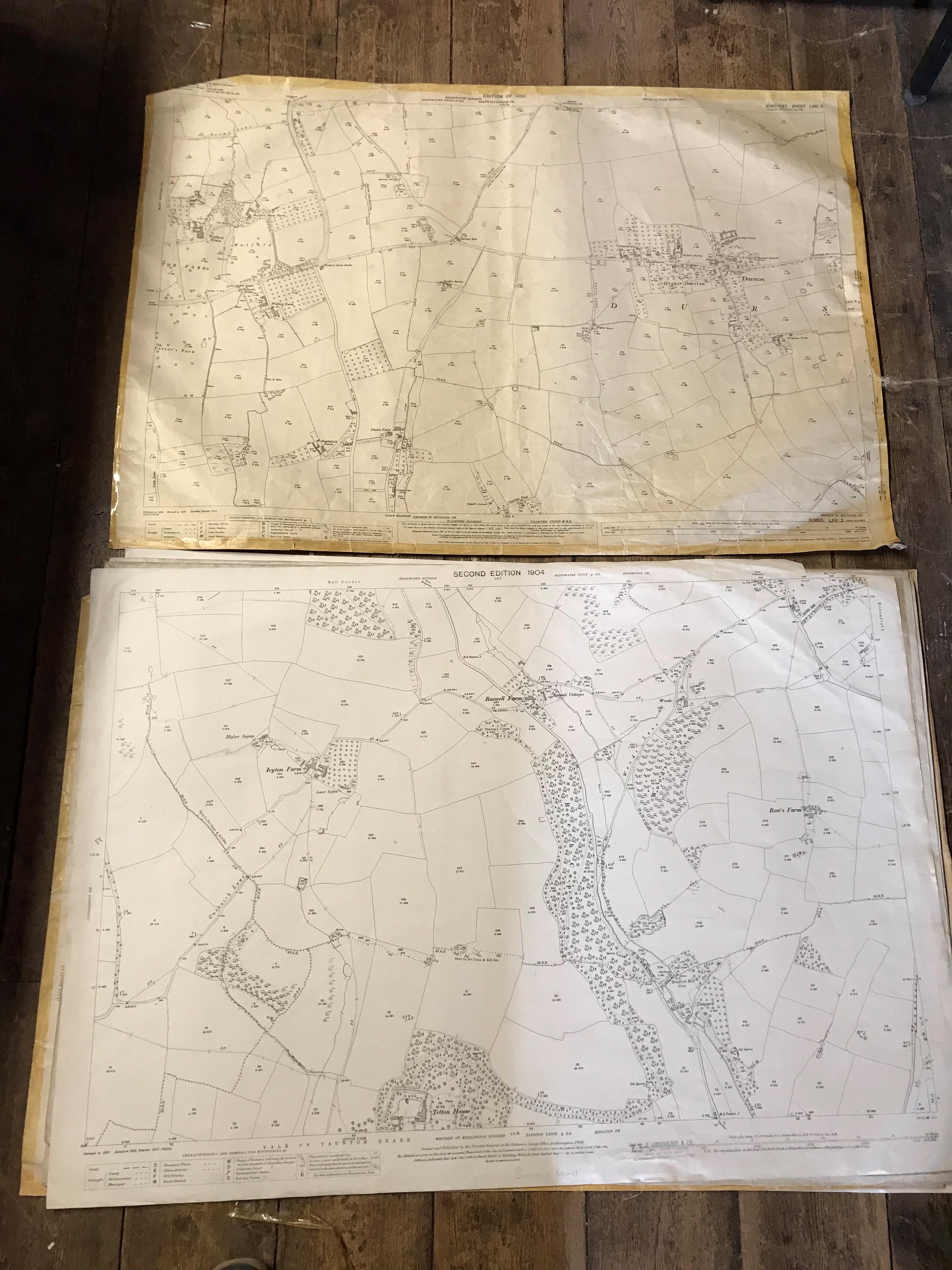 COLLECTION OF THIRTY 1:2500 ORDNANCE SURVEY MAPS covering Chardstock, Hook & Brockfield; West - Image 12 of 15