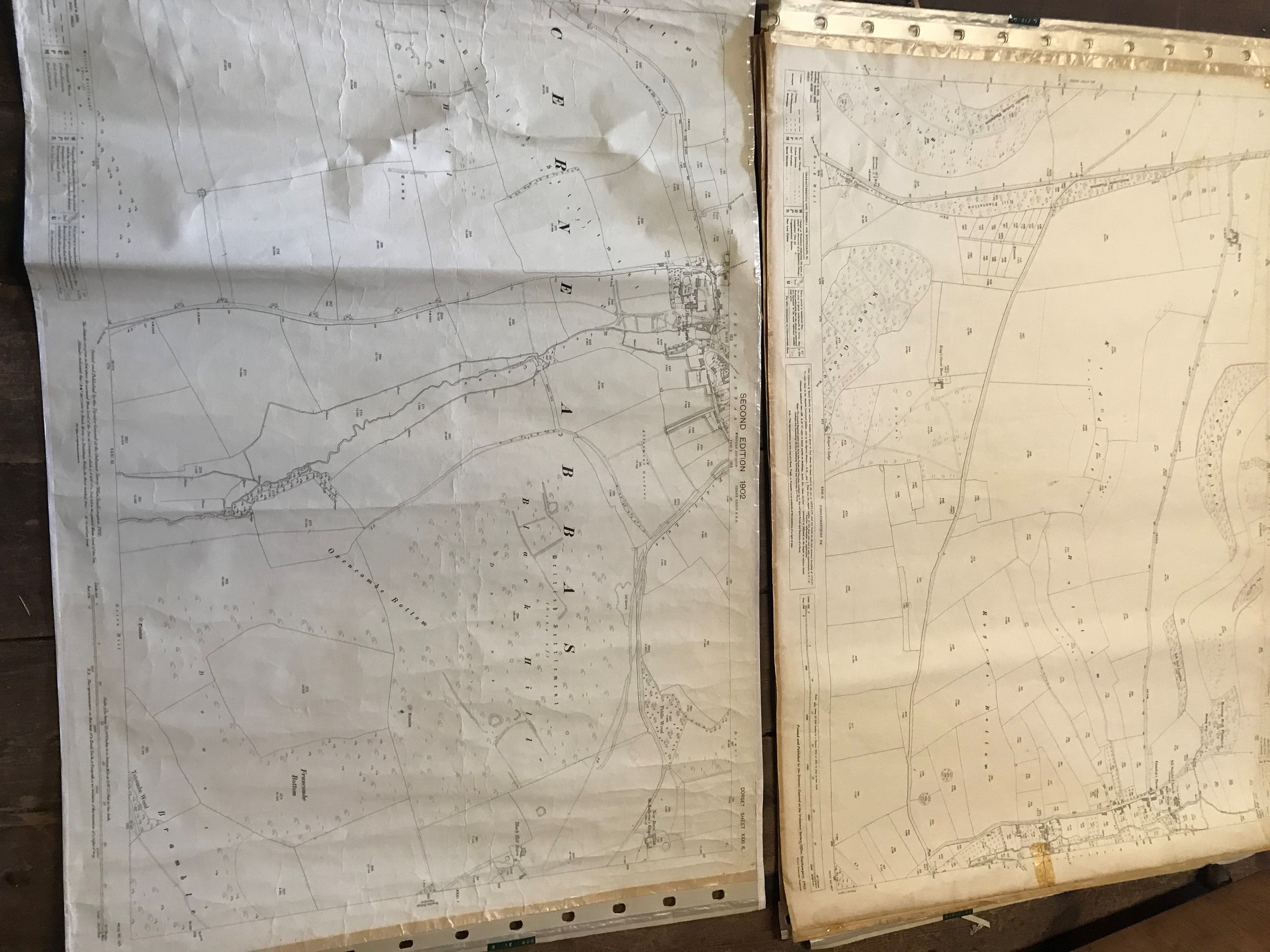 COLLECTION OF THIRTY 1:2500 ORDNANCE SURVEY MAPS covering Middle chinnock; Broadwindsor; Frome St - Image 10 of 14