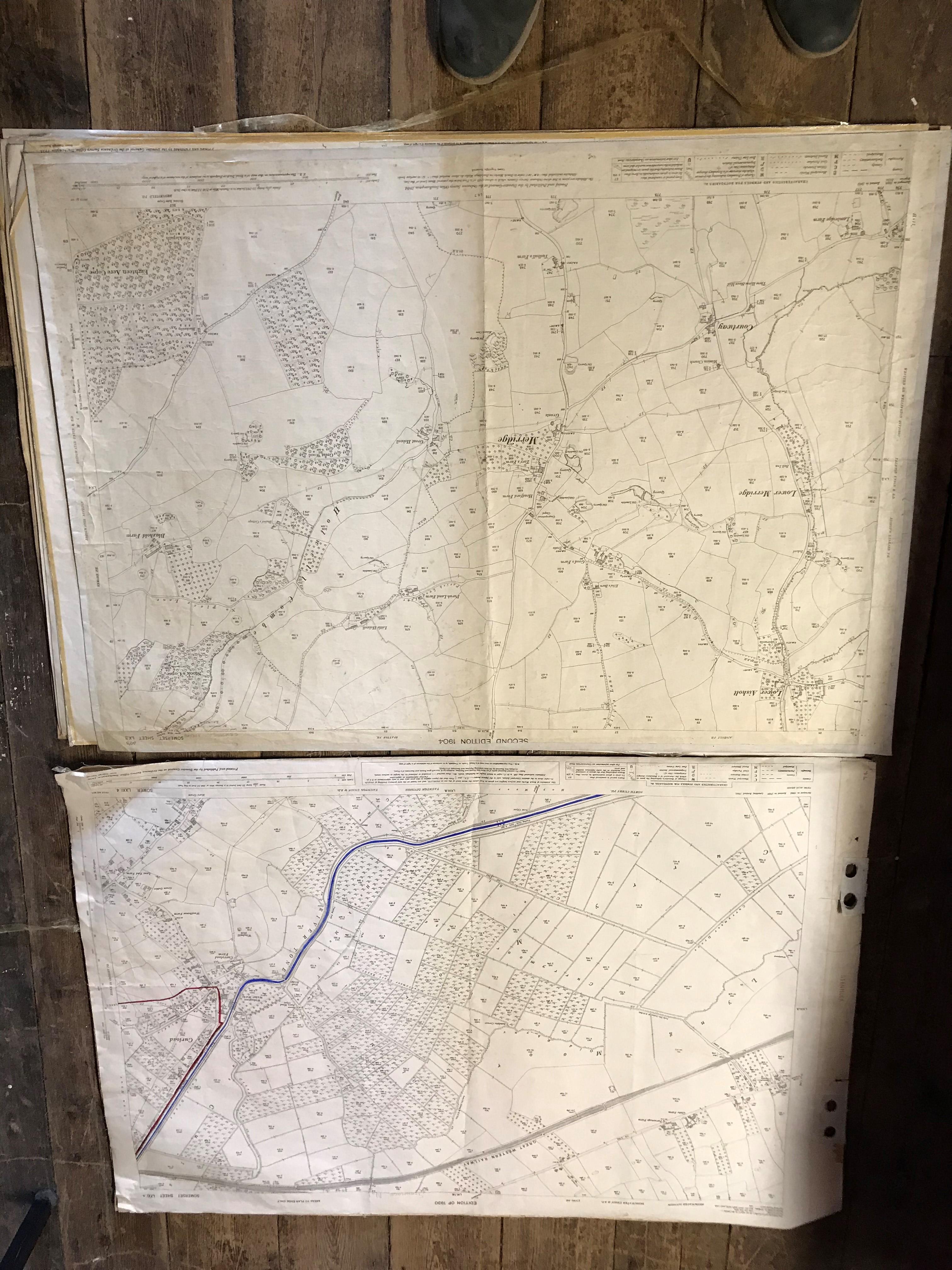 COLLECTION OF THIRTY 1:2500 ORDNANCE SURVEY MAPS covering Chardstock, Hook & Brockfield; West - Image 11 of 15