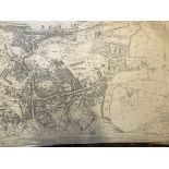 COLLECTION OF THIRTY 1:2500 ORDNANCE SURVEY MAPS covering Taunton encompassing Trinity Ward;