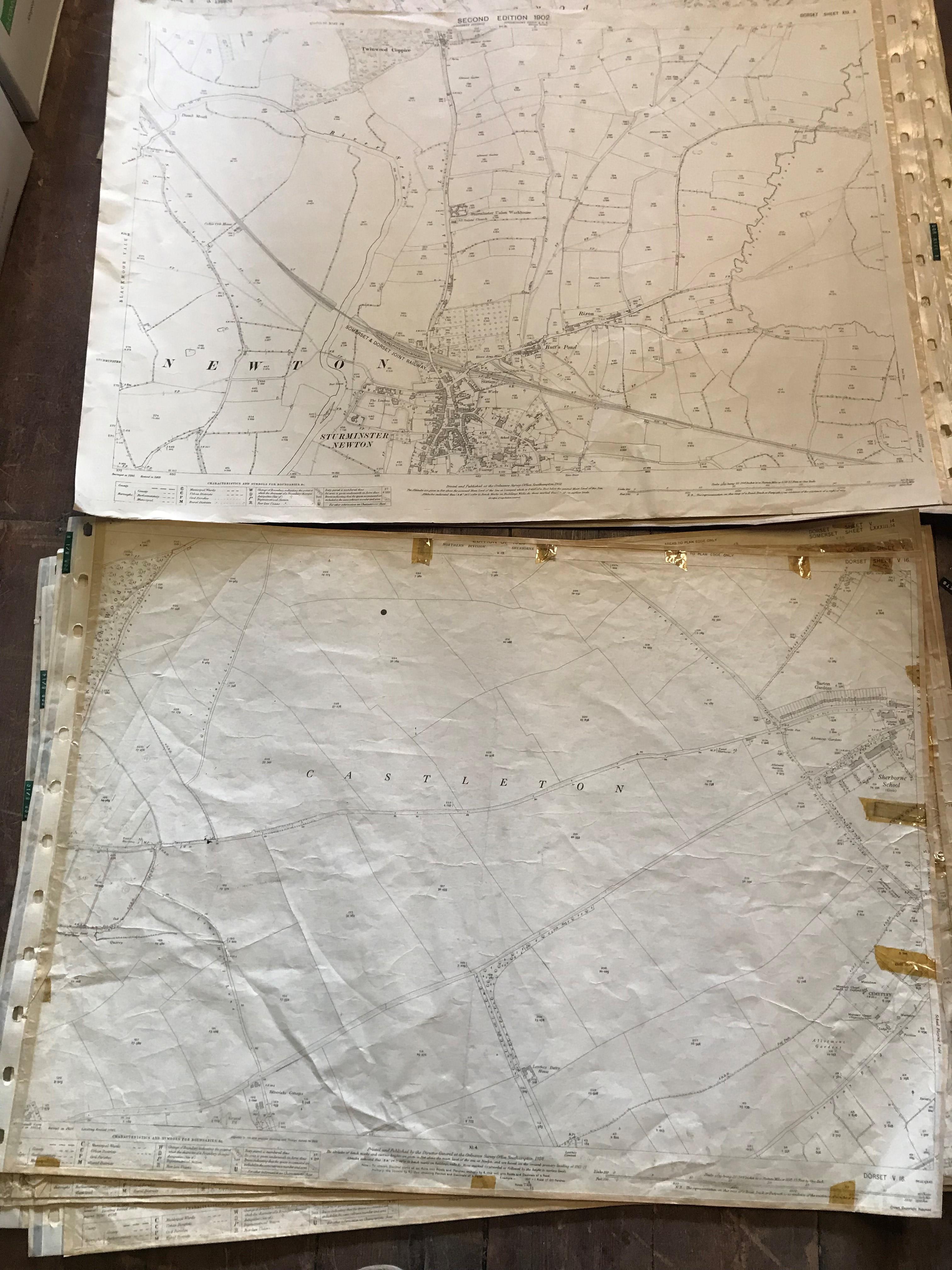 COLLECTION OF THIRTY 1:2500 ORDNANCE SURVEY MAPS covering East Orchard; Chard; Lillington & - Image 7 of 15
