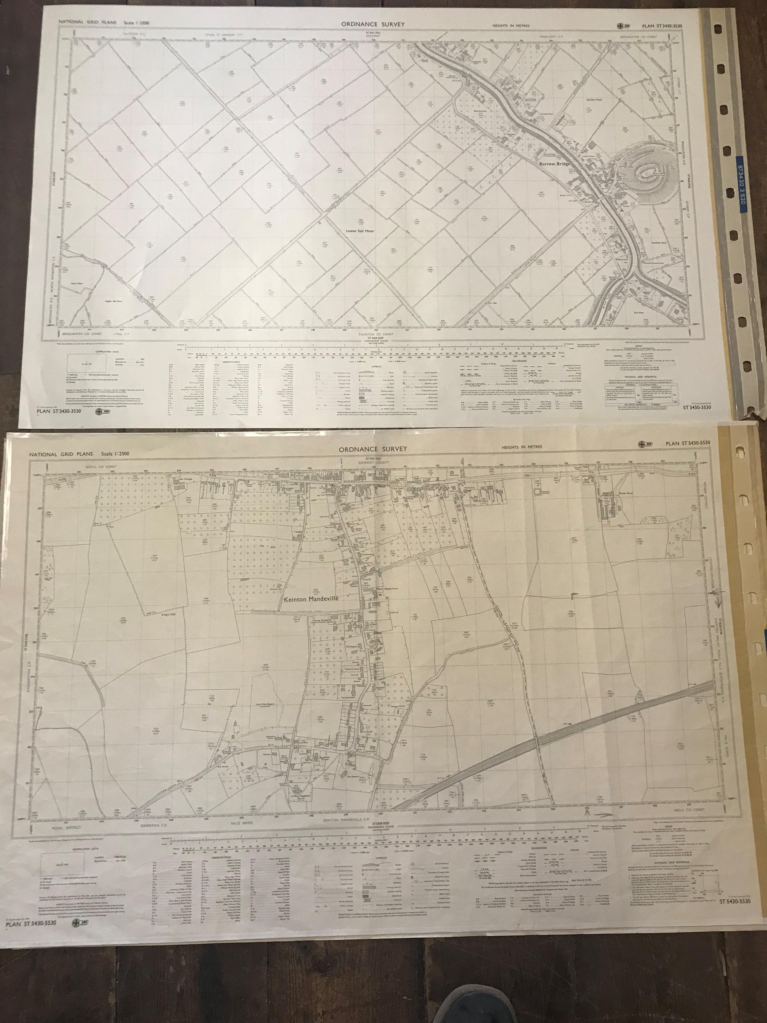 COLLECTION OF THIRTY 1:2500 ORDNANCE SURVEY MAPS covering Dunkerswell; Kennford; Luppitt; - Image 13 of 14