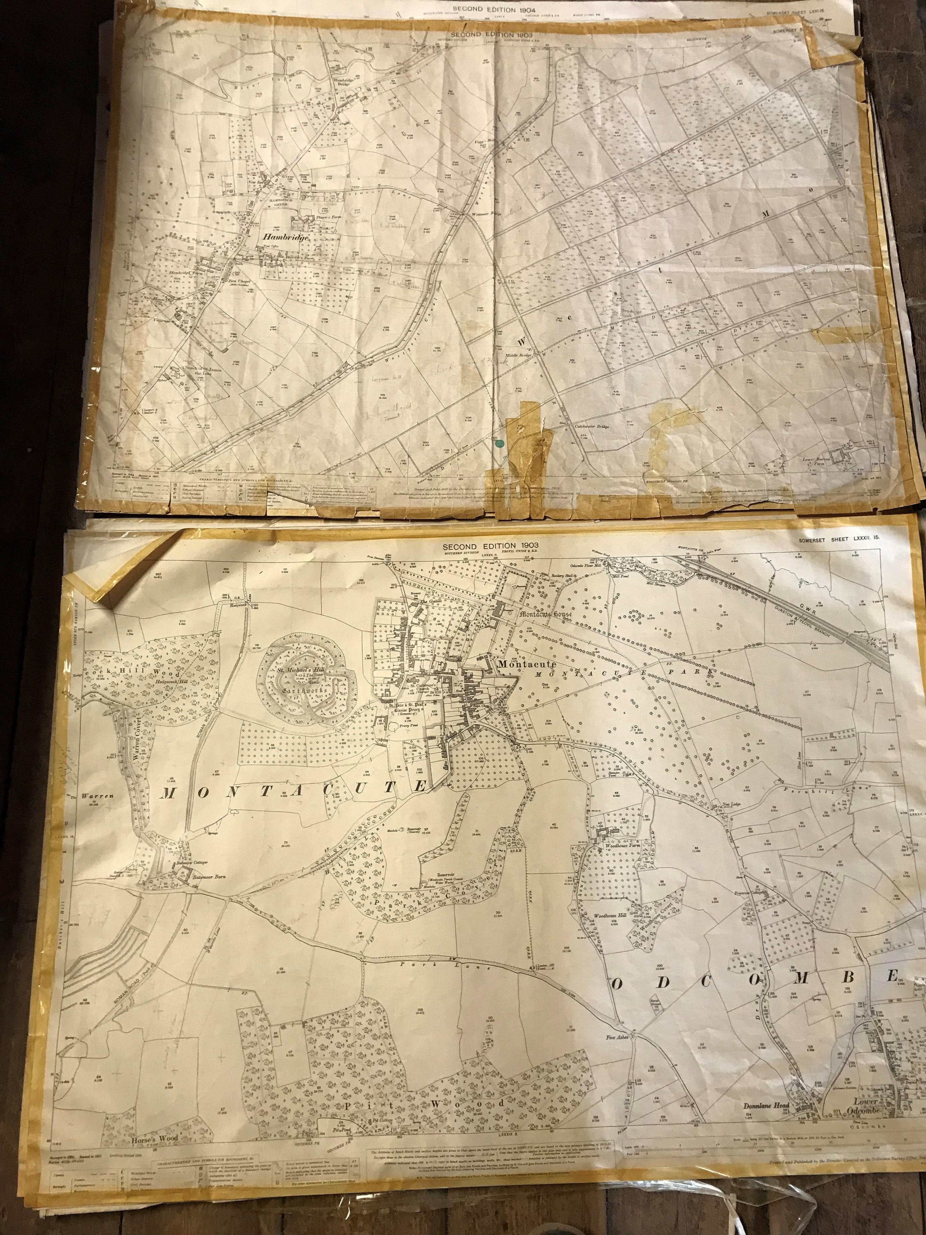 COLLECTION OF THIRTY 1:2500 ORDNANCE SURVEY MAPS covering Chardstock, Hook & Brockfield; West - Image 7 of 15