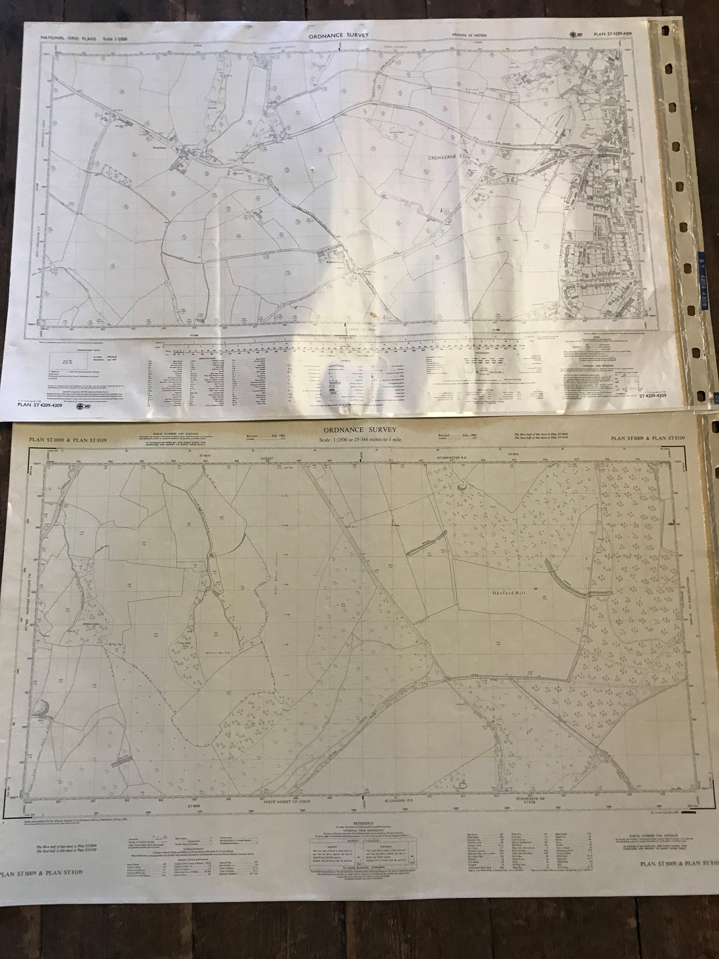 COLLECTION OF THIRTY 1:2500 ORDNANCE SURVEY MAPS covering Crewkerne; Lillington; Coker; - Image 16 of 16