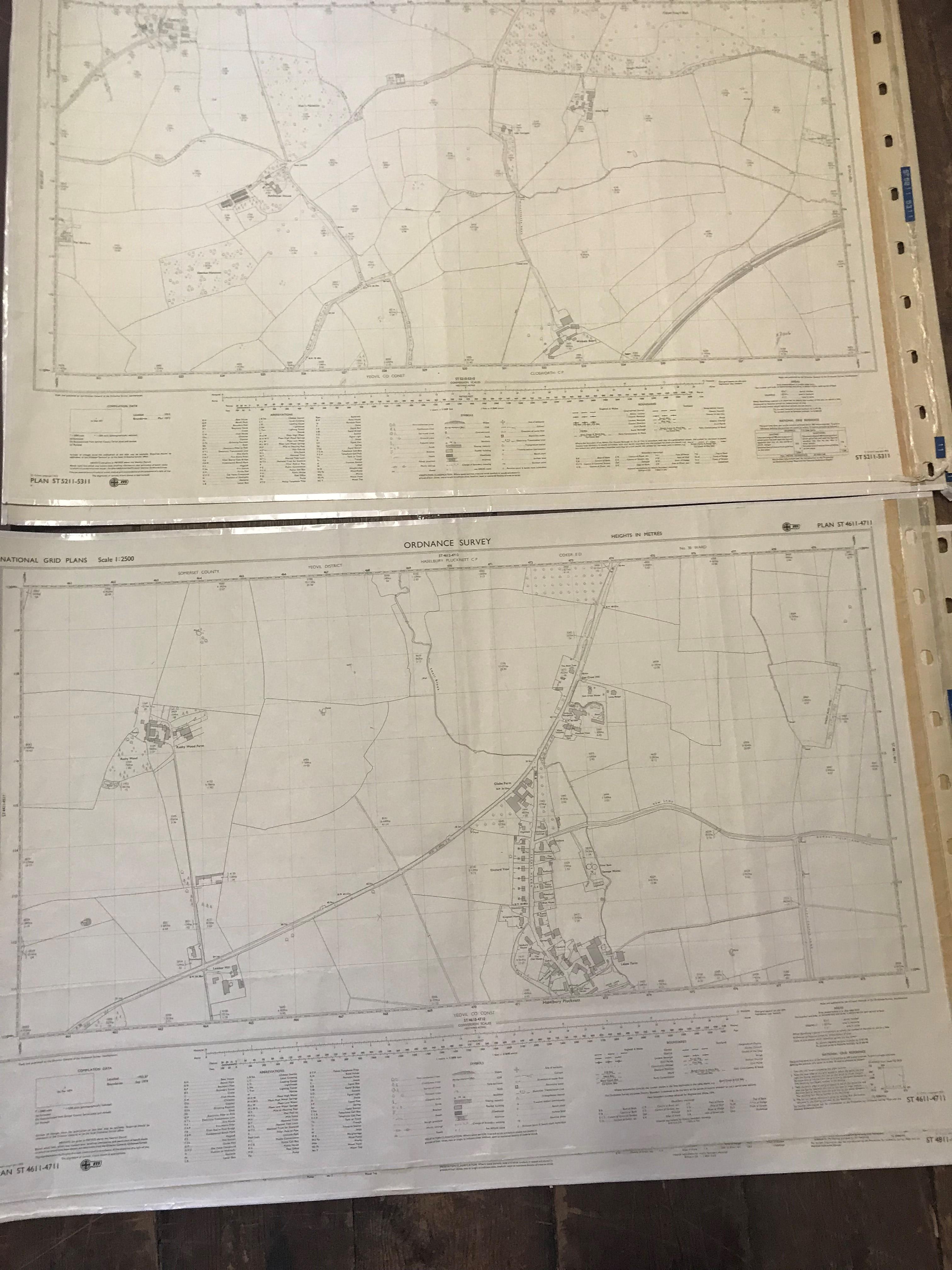 COLLECTION OF THIRTY 1:2500 ORDNANCE SURVEY MAPS covering West & Middle Chinnock; Cheddon Down; - Image 14 of 16