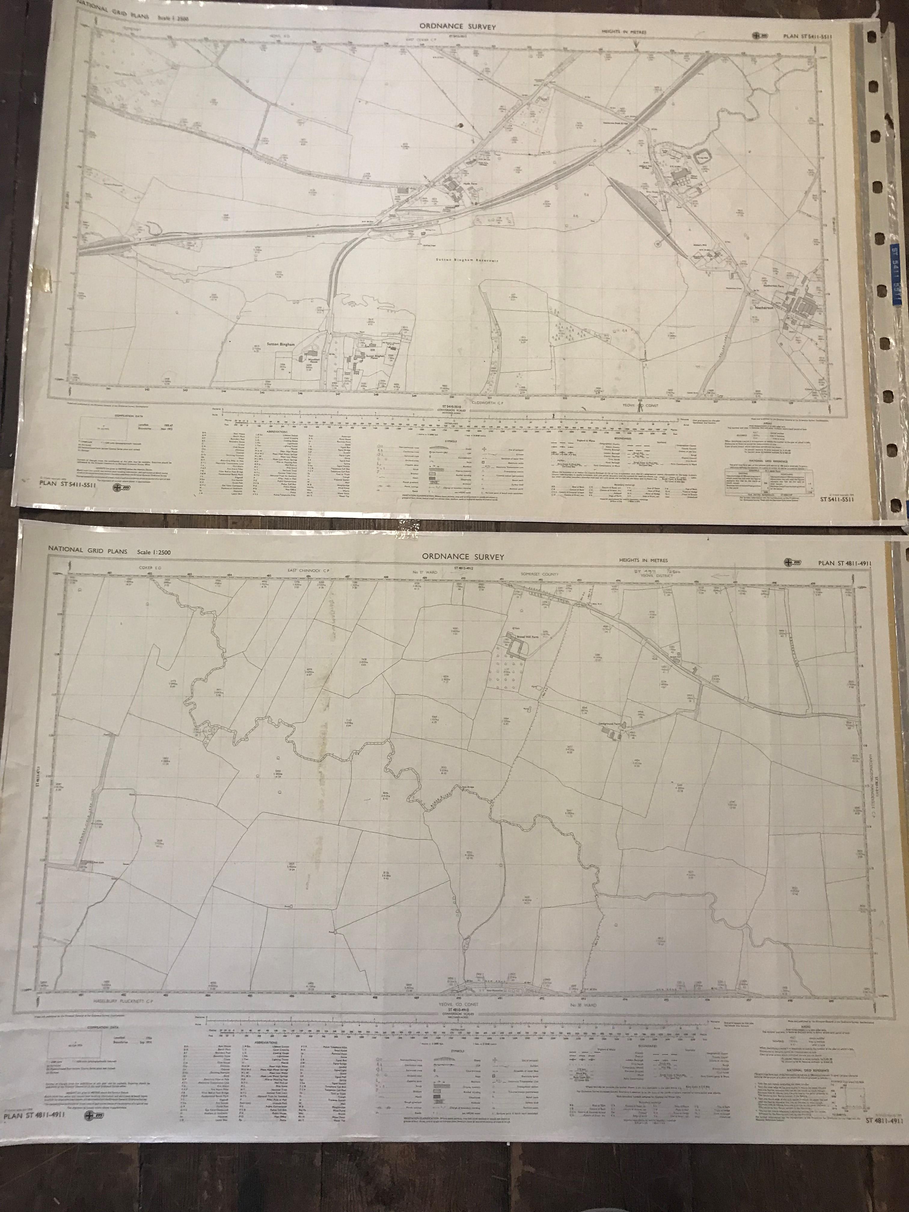COLLECTION OF THIRTY 1:2500 ORDNANCE SURVEY MAPS covering West & Middle Chinnock; Cheddon Down; - Image 16 of 16