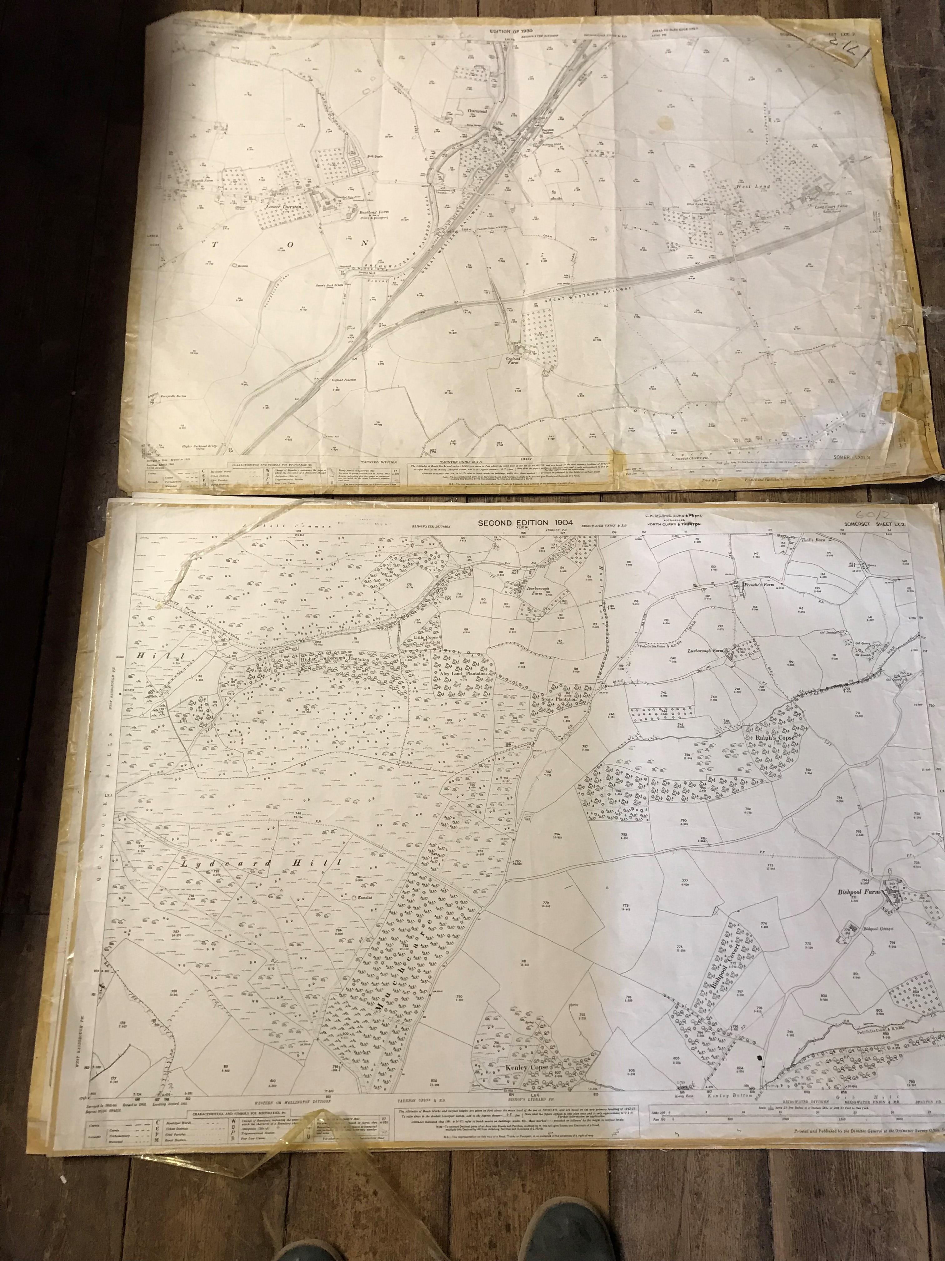 COLLECTION OF THIRTY 1:2500 ORDNANCE SURVEY MAPS covering Chardstock, Hook & Brockfield; West - Image 13 of 15