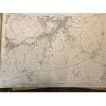 COLLECTION OF THIRTY 1:2500 ORDNANCE SURVEY MAPS covering Downhead, Wellington, Wellshead and