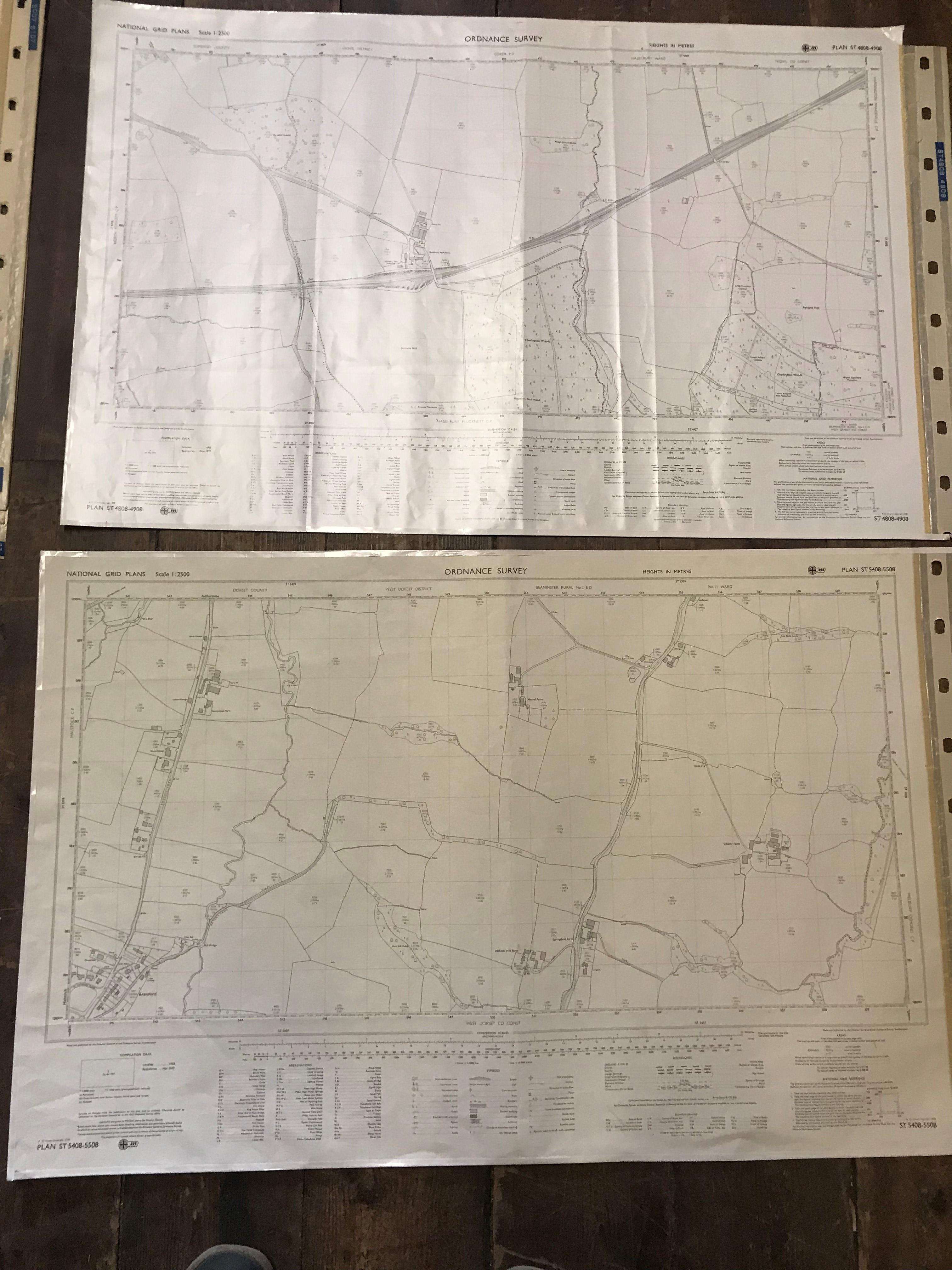 COLLECTION OF THIRTY 1:2500 ORDNANCE SURVEY MAPS covering West Quantoxhead; Watchet; Middlemarsh; - Image 17 of 17