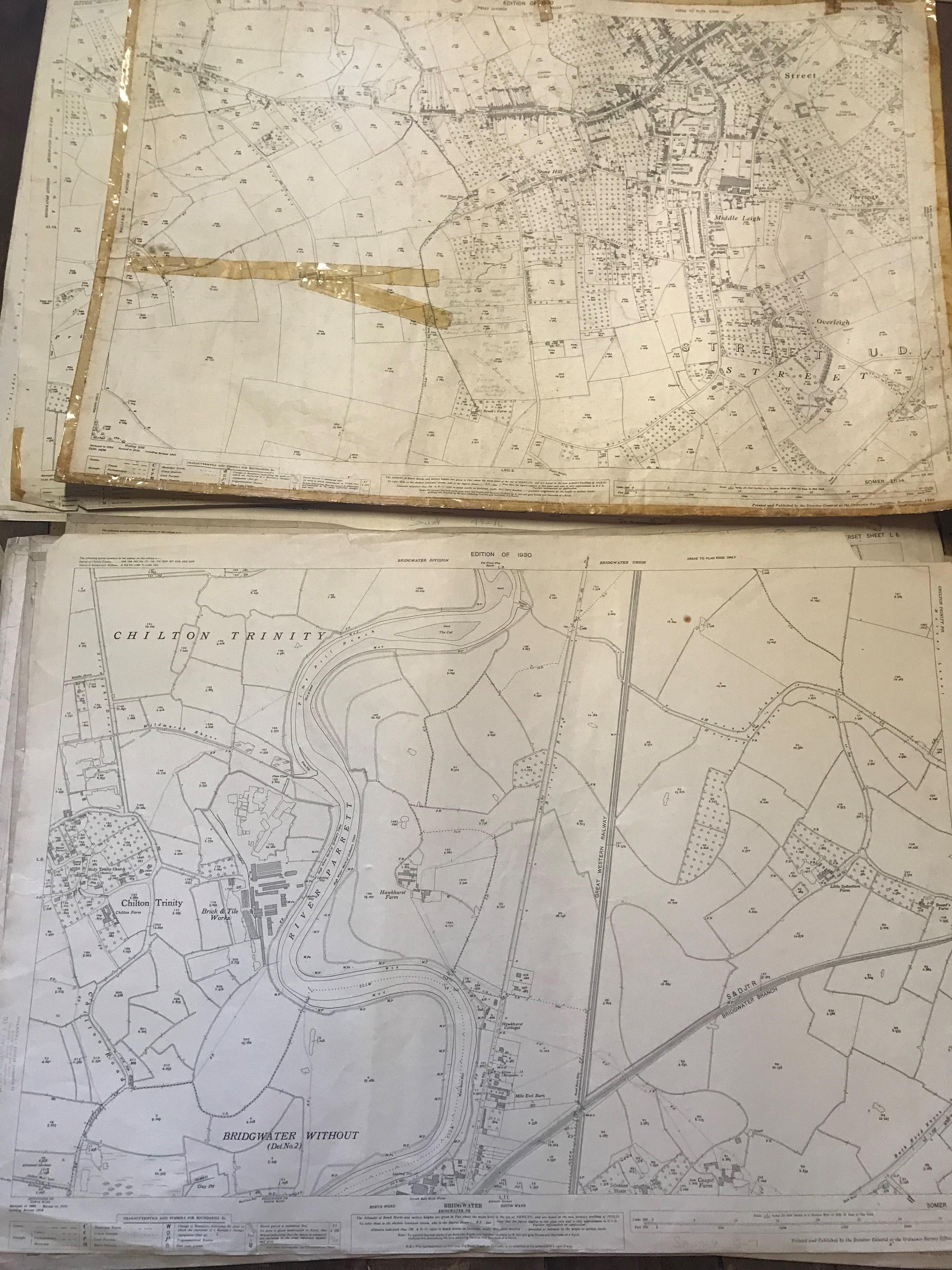 COLLECTION OF THIRTY 1:2500 ORDNANCE SURVEY MAPS covering Upper and Lower Westholme; Chewton Mendip; - Image 11 of 13