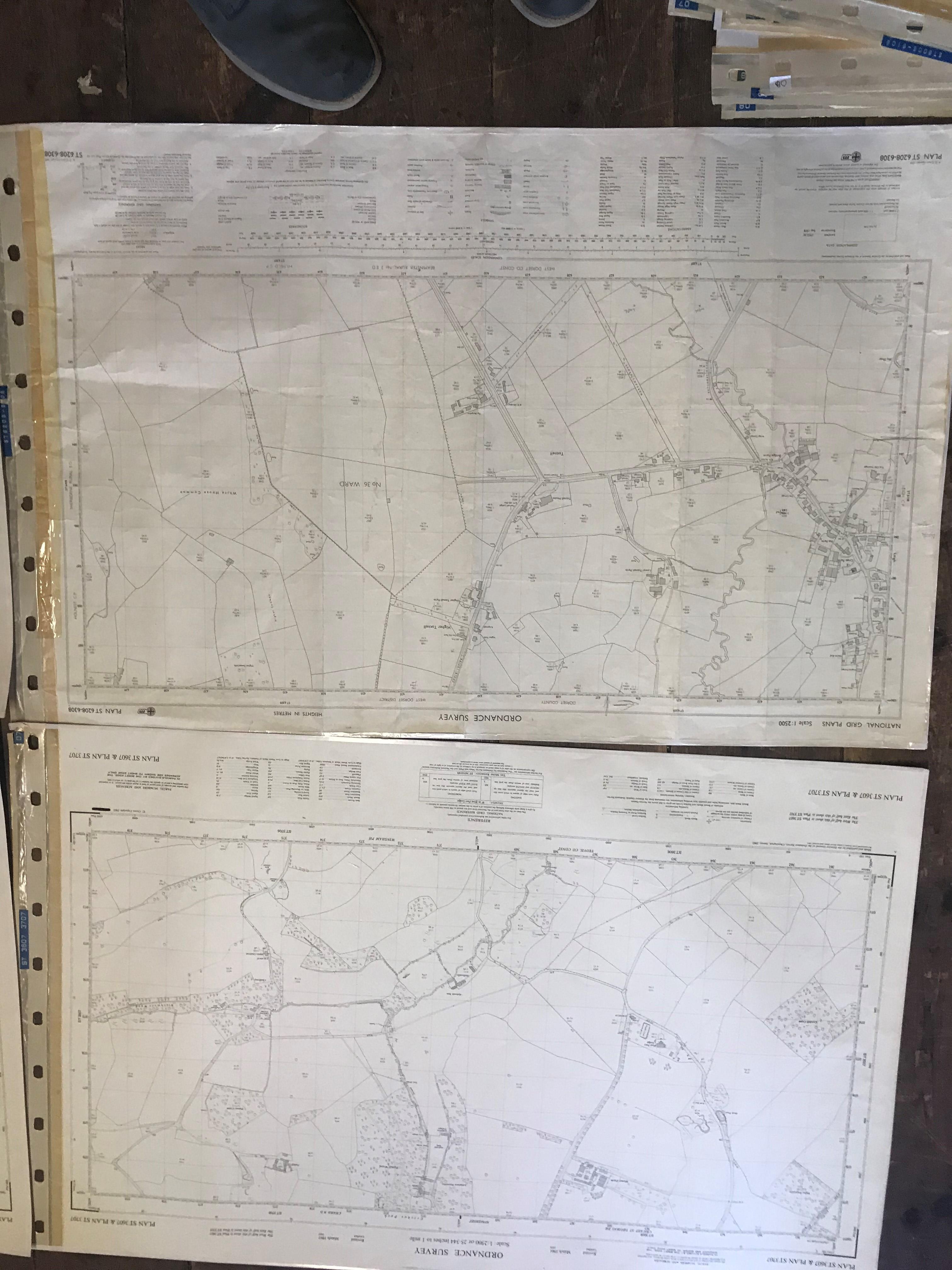COLLECTION OF THIRTY 1:2500 ORDNANCE SURVEY MAPS covering Chard & Crewkerne; Haselbury Puknett; - Image 13 of 15