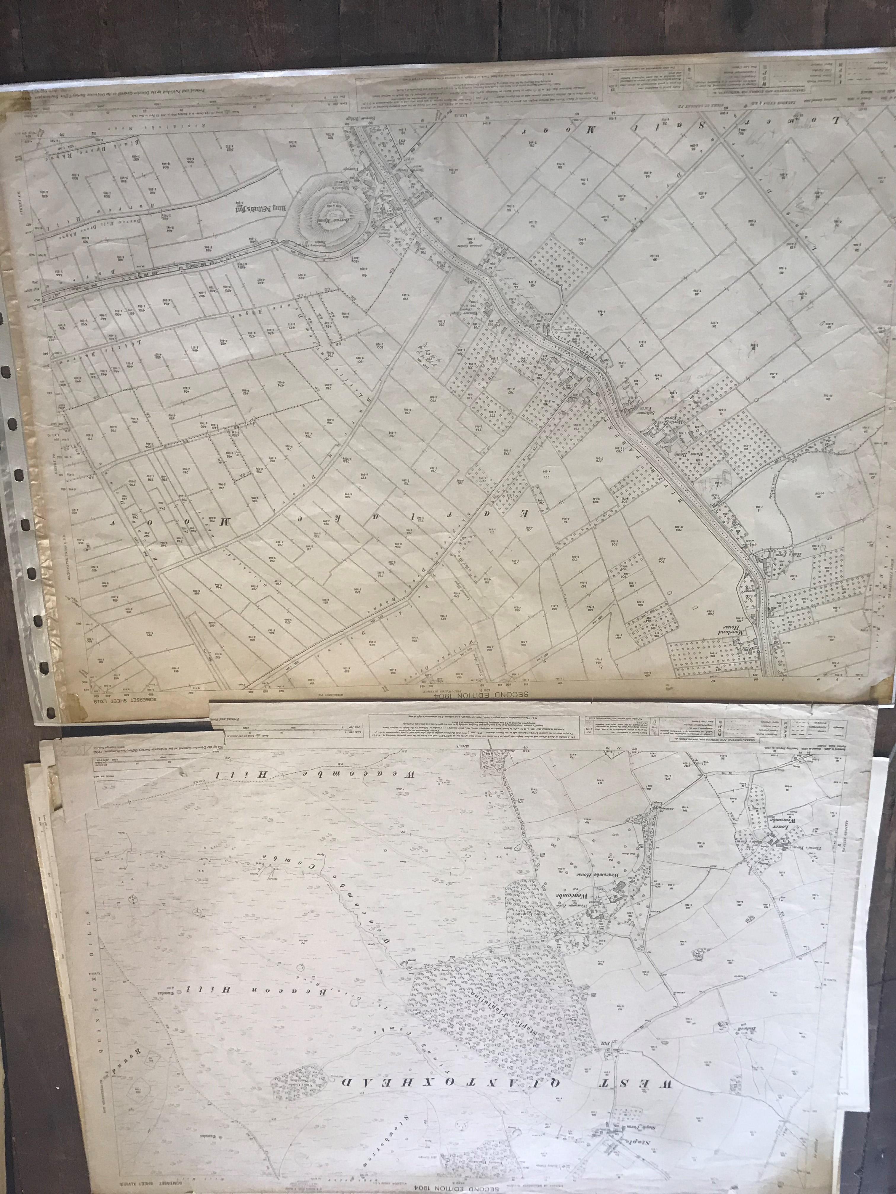 COLLECTION OF THIRTY 1:2500 ORDNANCE SURVEY MAPS covering Dunkerswell; Kennford; Luppitt; - Image 12 of 14