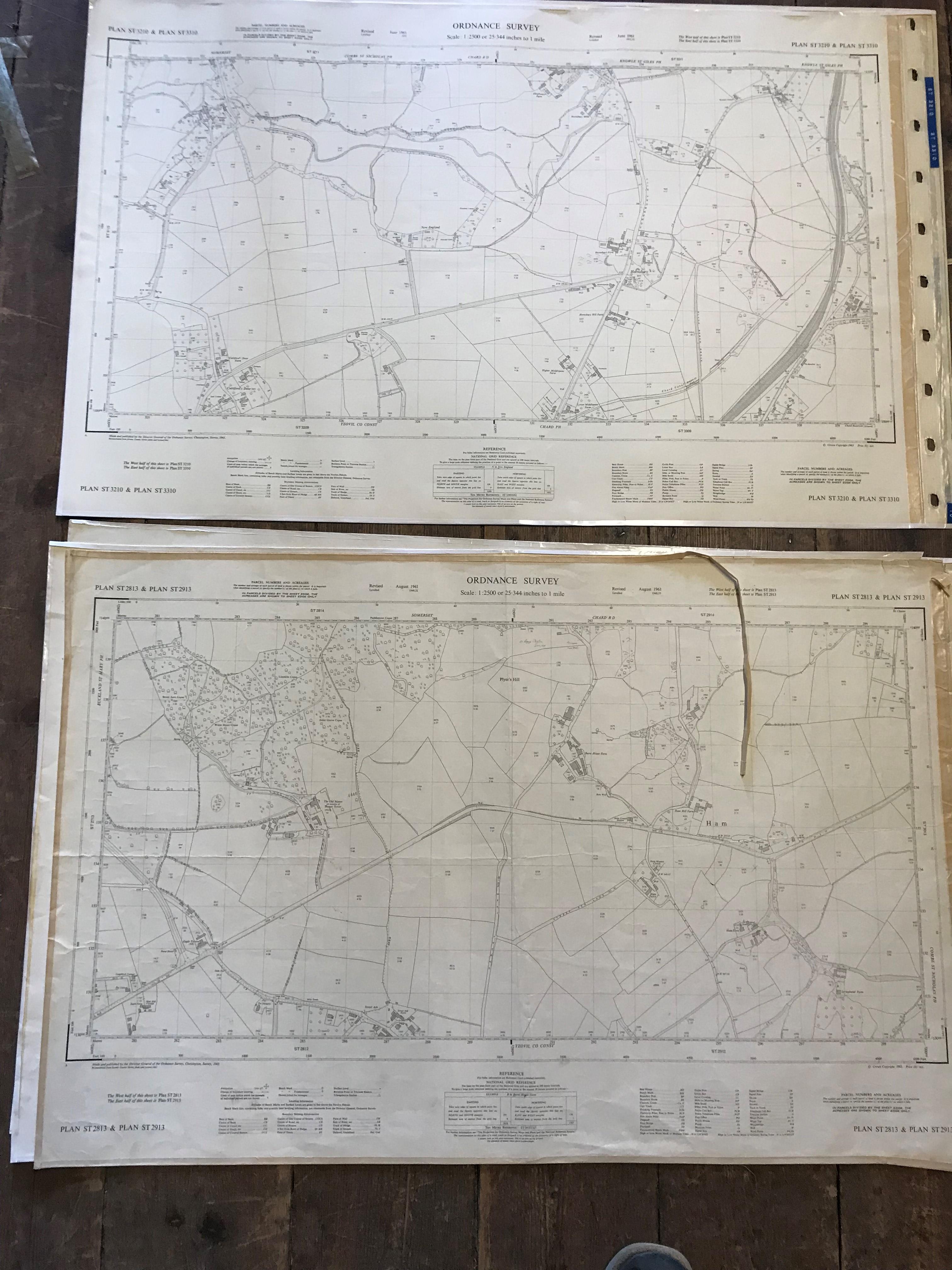 COLLECTION OF THIRTY 1:2500 ORDNANCE SURVEY MAPS covering Crewkerne; Lillington; Coker; - Image 13 of 16