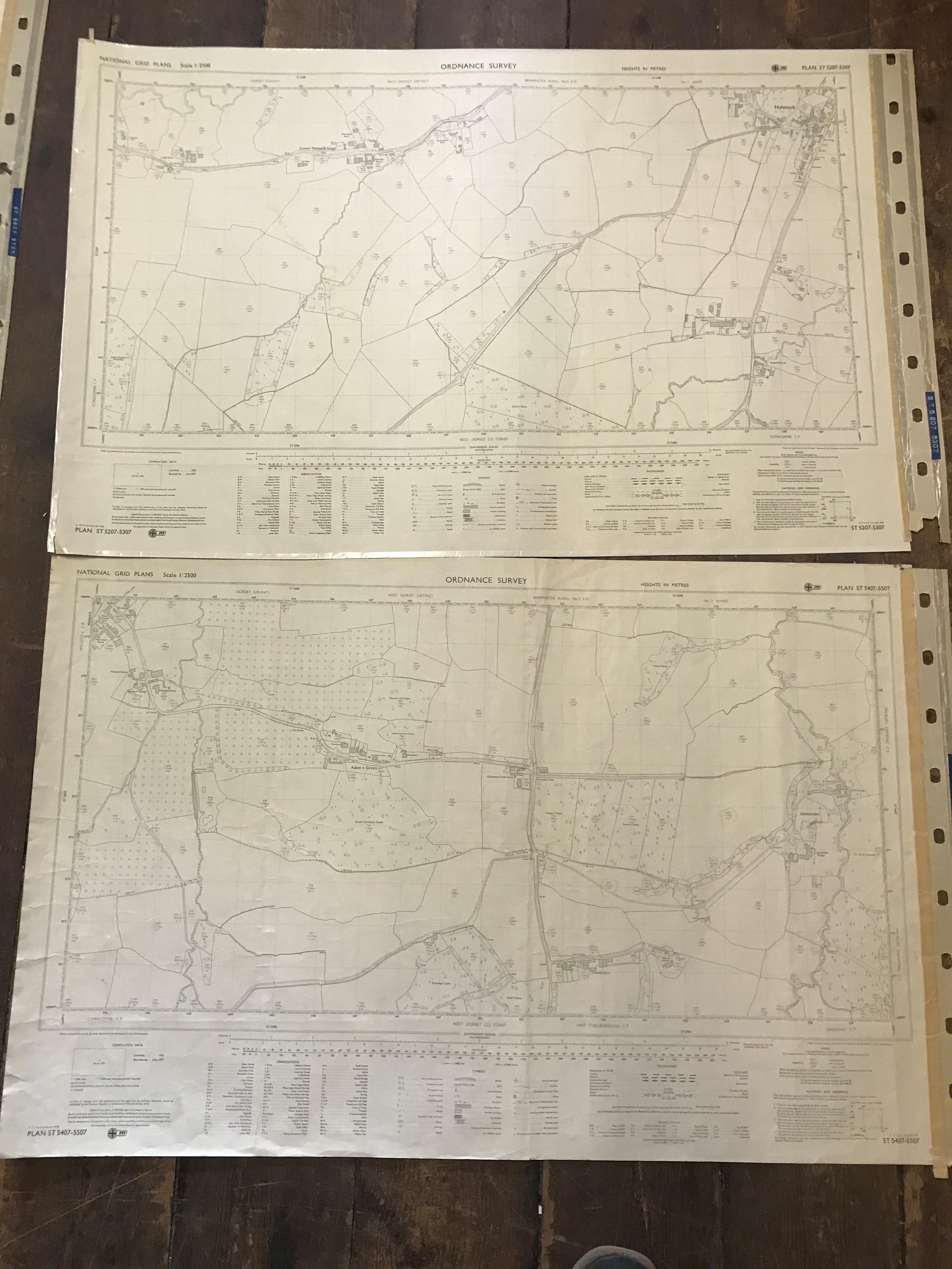 COLLECTION OF THIRTY 1:2500 ORDNANCE SURVEY MAPS covering West Quantoxhead; Watchet; Middlemarsh; - Image 14 of 17