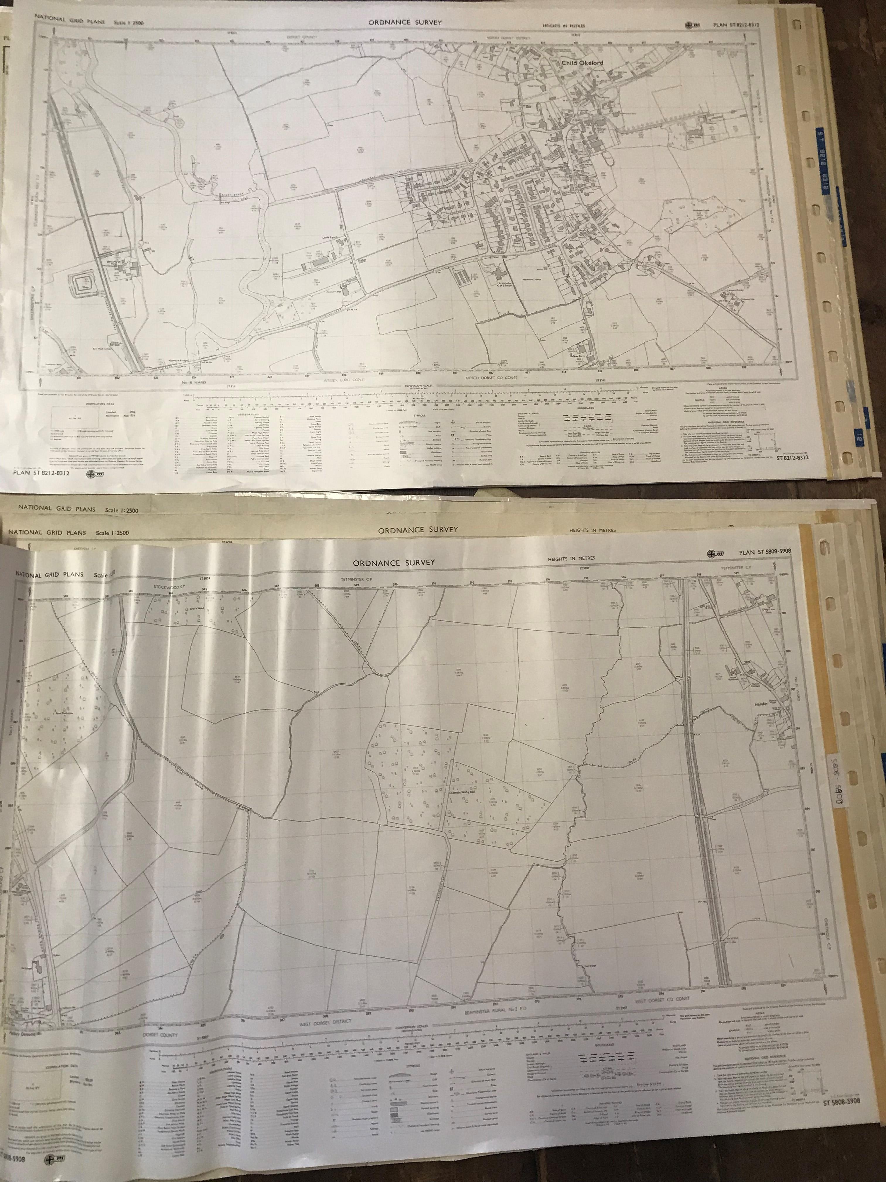 COLLECTION OF THIRTY 1:2500 ORDNANCE SURVEY MAPS covering Chard & Crewkerne; Haselbury Puknett; - Image 8 of 15