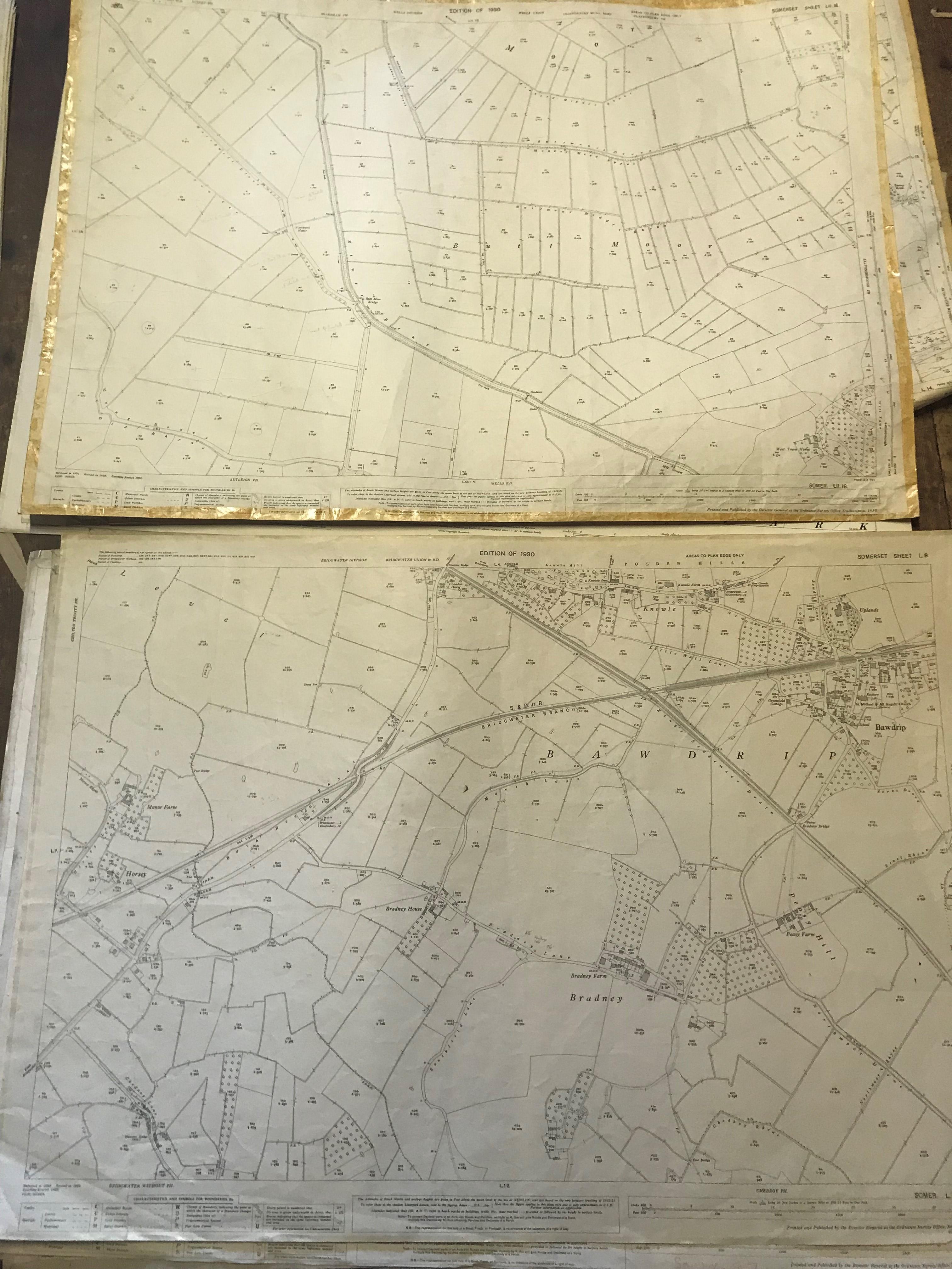 COLLECTION OF THIRTY 1:2500 ORDNANCE SURVEY MAPS covering Upper and Lower Westholme; Chewton Mendip; - Image 13 of 13