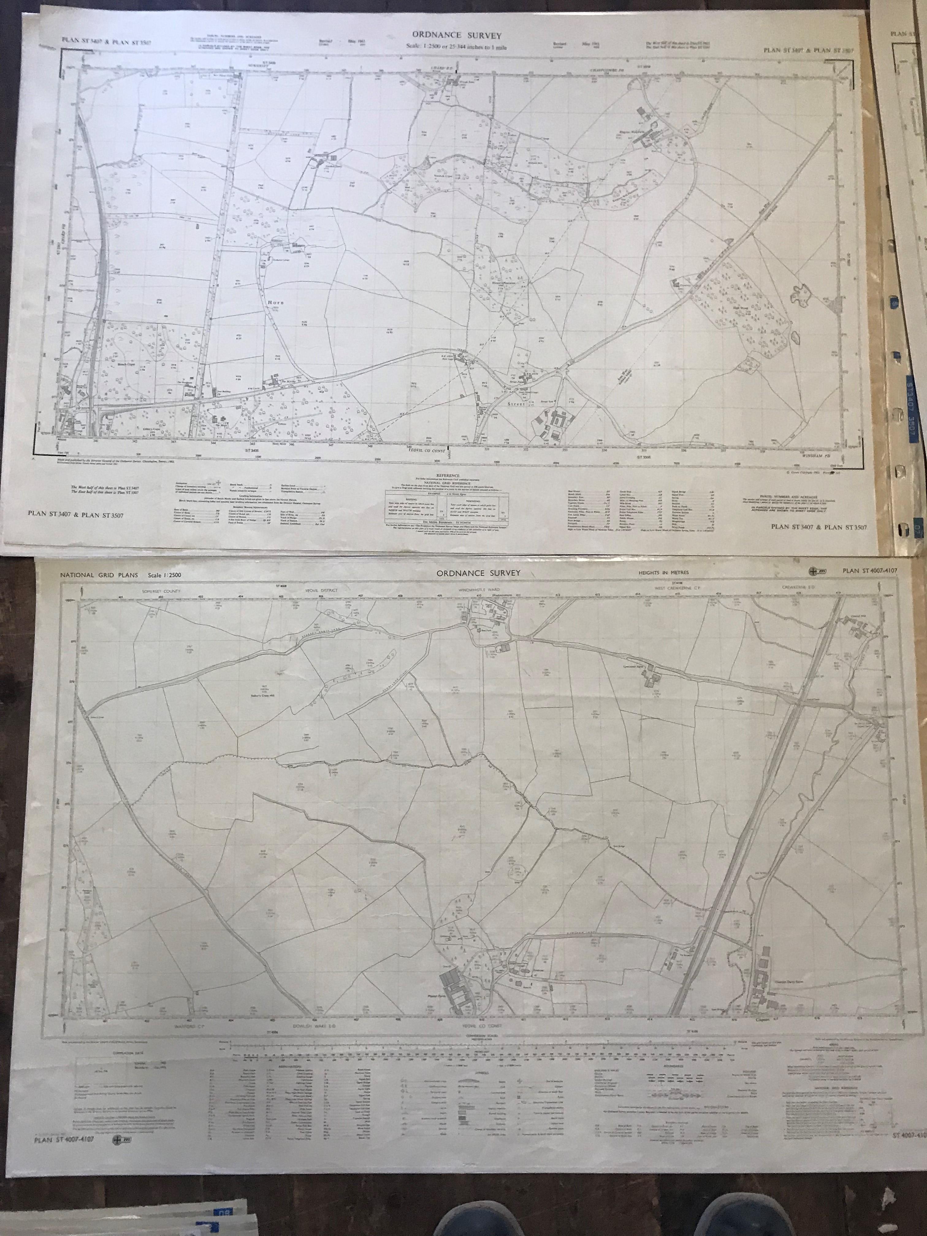 COLLECTION OF THIRTY 1:2500 ORDNANCE SURVEY MAPS covering Chard & Crewkerne; Haselbury Puknett; - Image 15 of 15