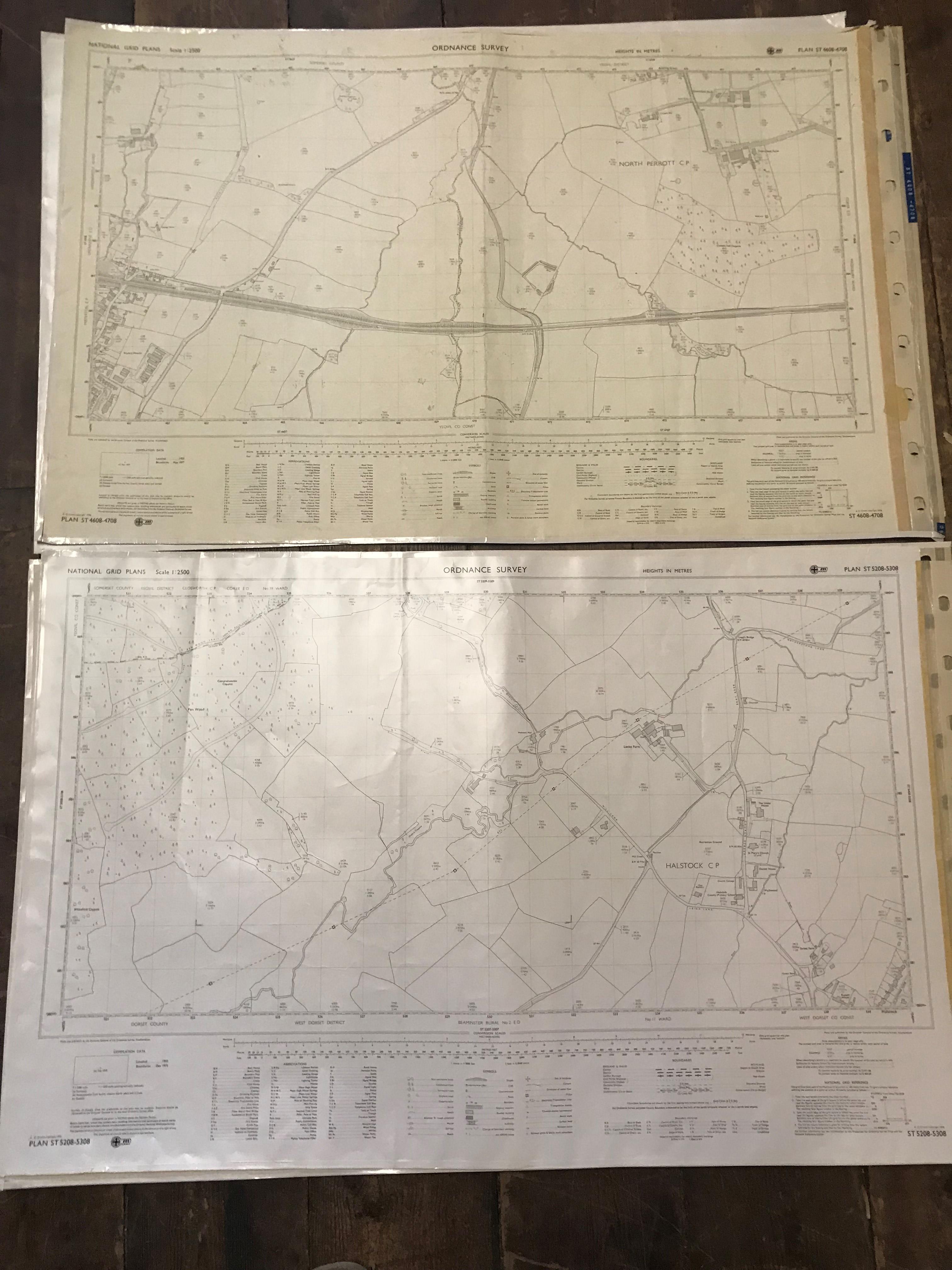 COLLECTION OF THIRTY 1:2500 ORDNANCE SURVEY MAPS covering West Quantoxhead; Watchet; Middlemarsh; - Image 12 of 17