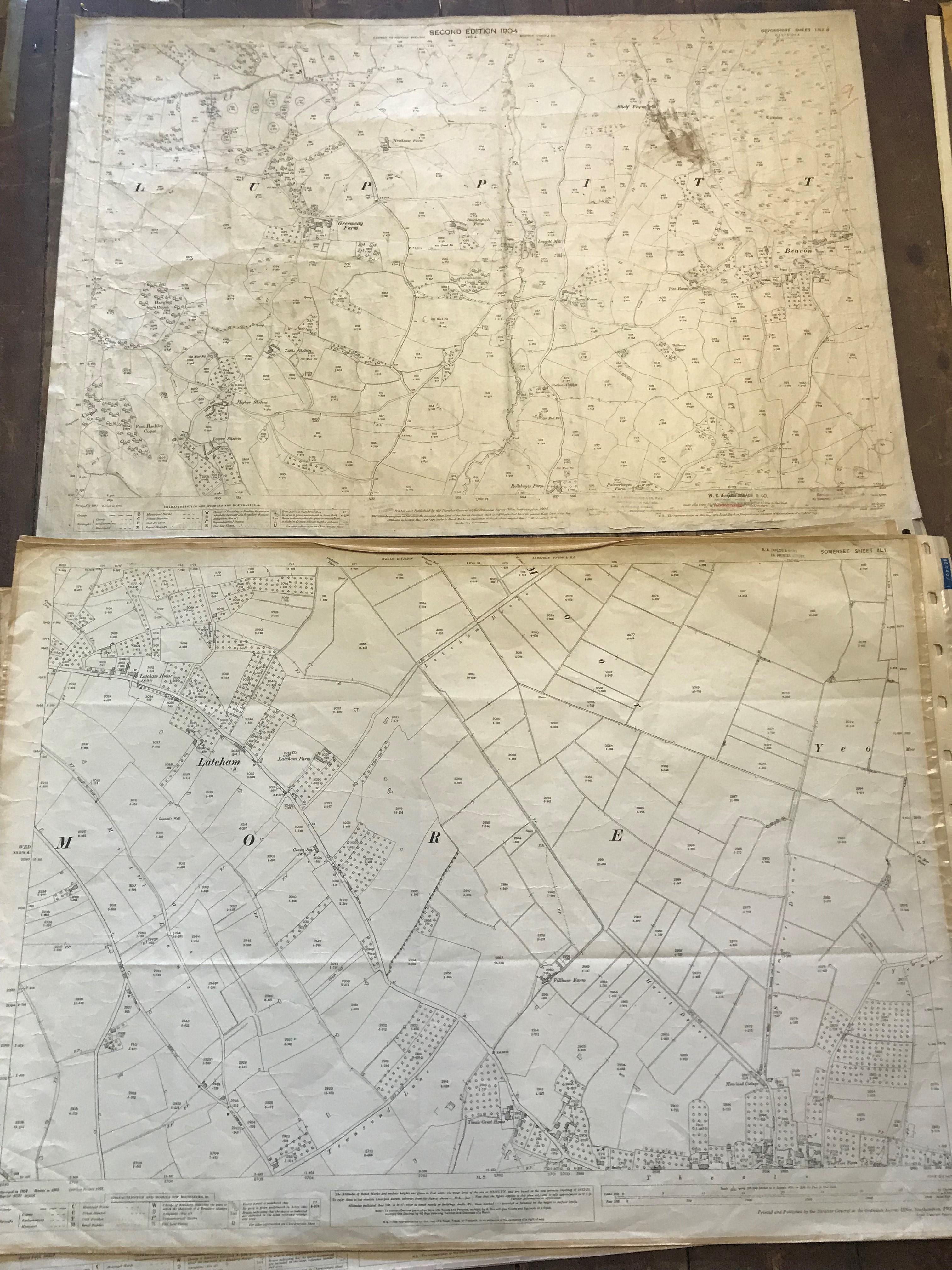 COLLECTION OF THIRTY 1:2500 ORDNANCE SURVEY MAPS covering Upper and Lower Westholme; Chewton Mendip; - Image 6 of 13