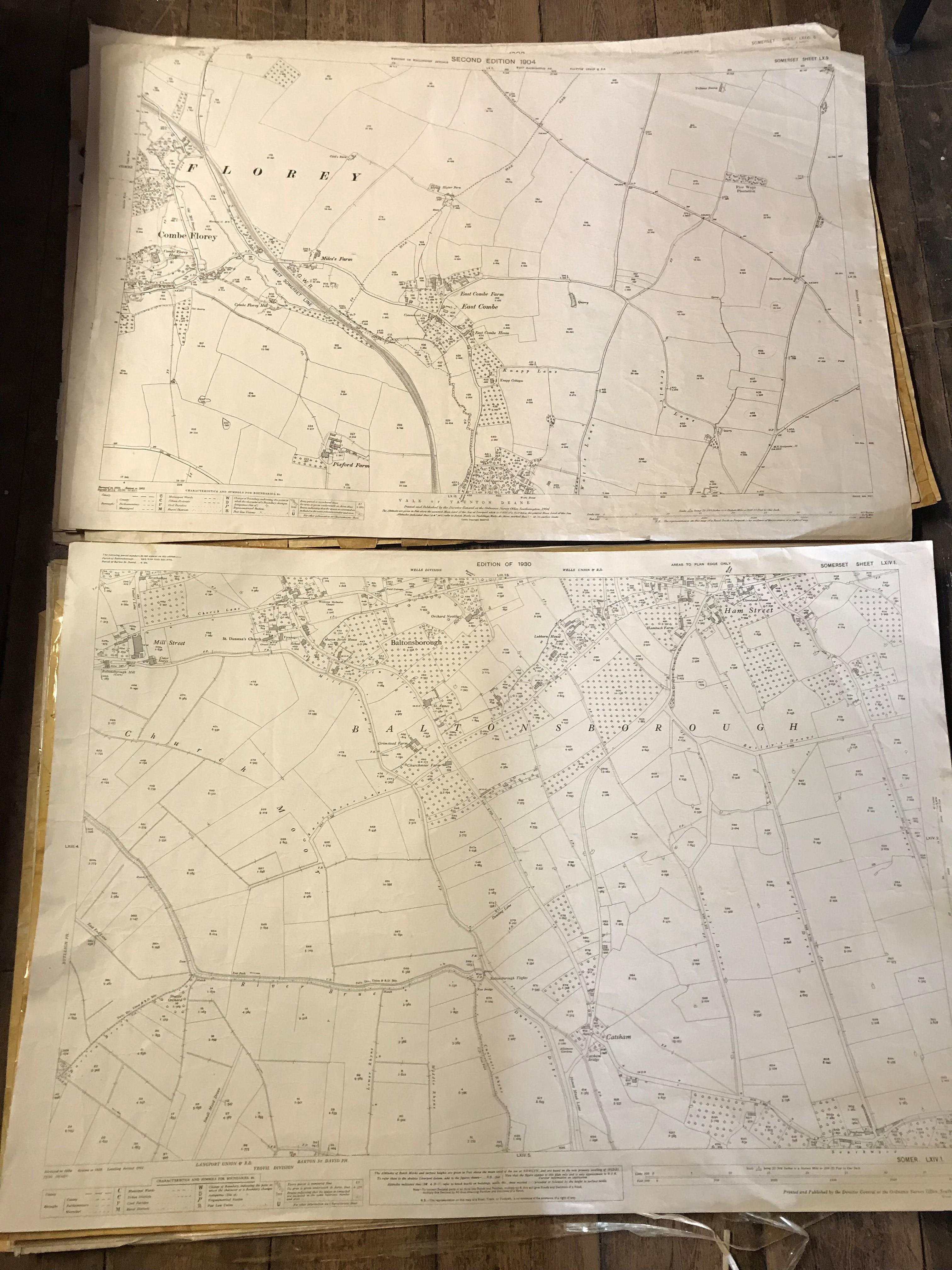 COLLECTION OF THIRTY 1:2500 ORDNANCE SURVEY MAPS covering Chardstock, Hook & Brockfield; West - Image 5 of 15