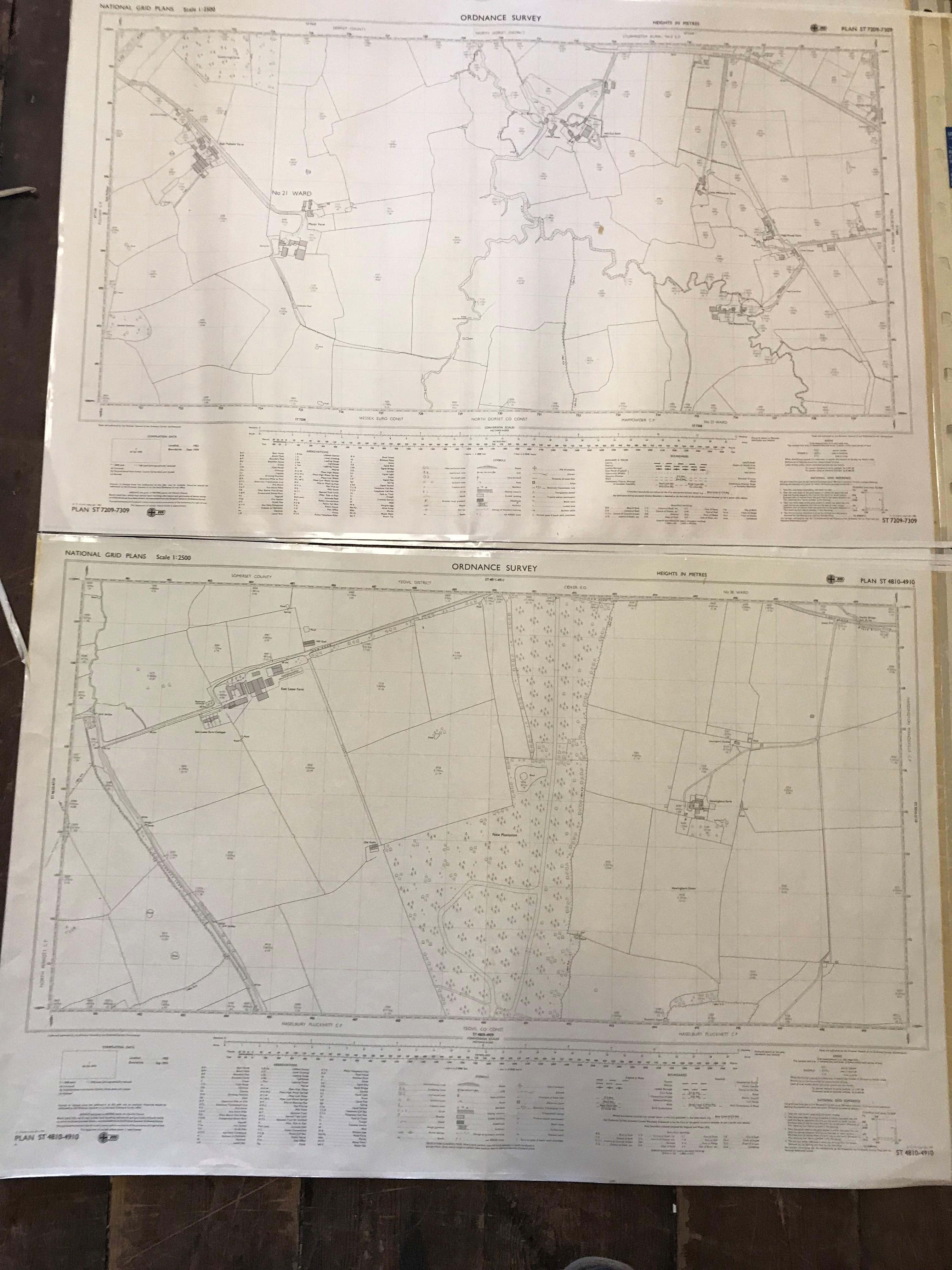 COLLECTION OF THIRTY 1:2500 ORDNANCE SURVEY MAPS covering Crewkerne; Lillington; Coker; - Image 12 of 16