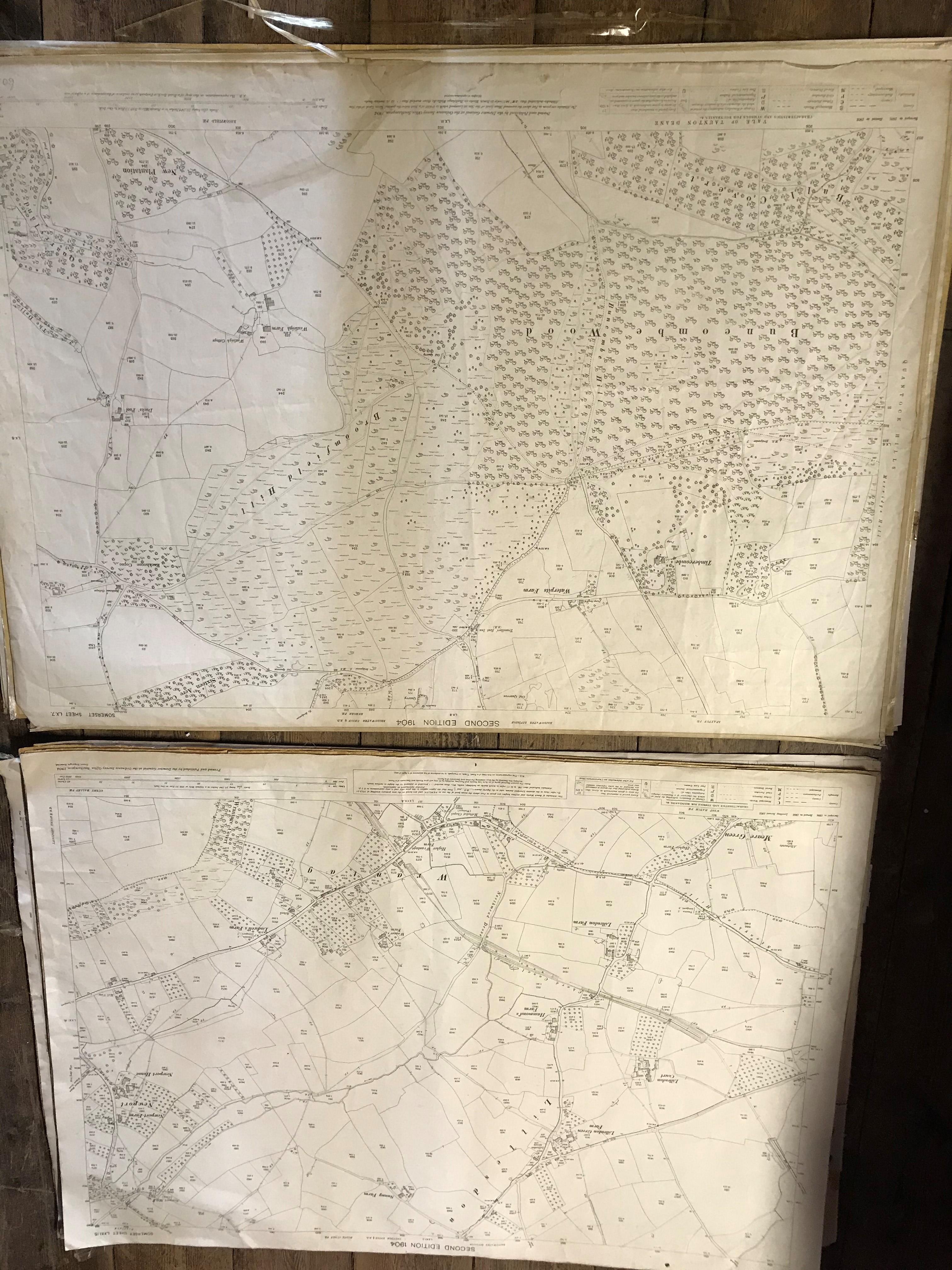 COLLECTION OF THIRTY 1:2500 ORDNANCE SURVEY MAPS covering Chardstock, Hook & Brockfield; West - Image 9 of 15