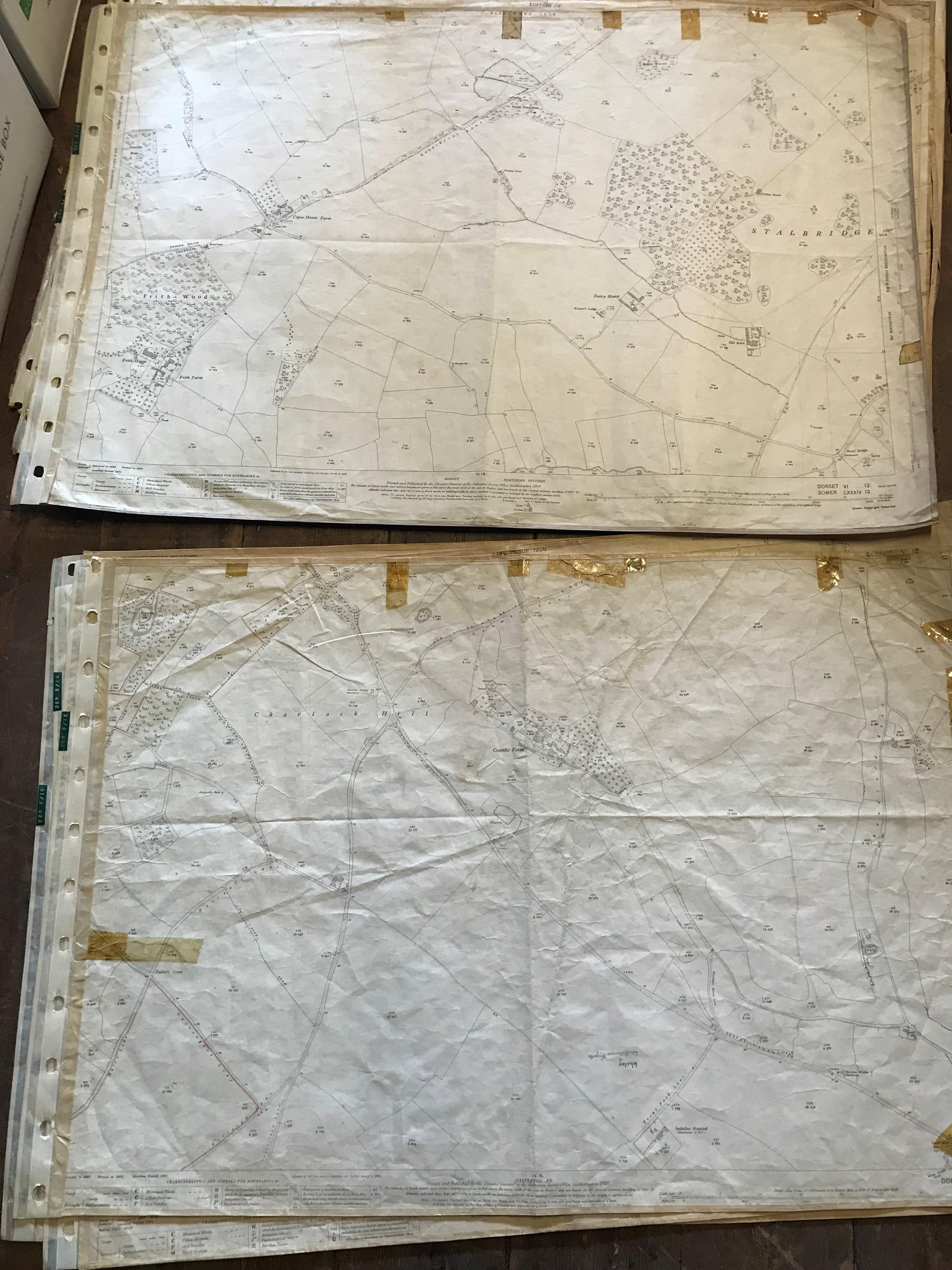 COLLECTION OF THIRTY 1:2500 ORDNANCE SURVEY MAPS covering East Orchard; Chard; Lillington & - Image 11 of 15