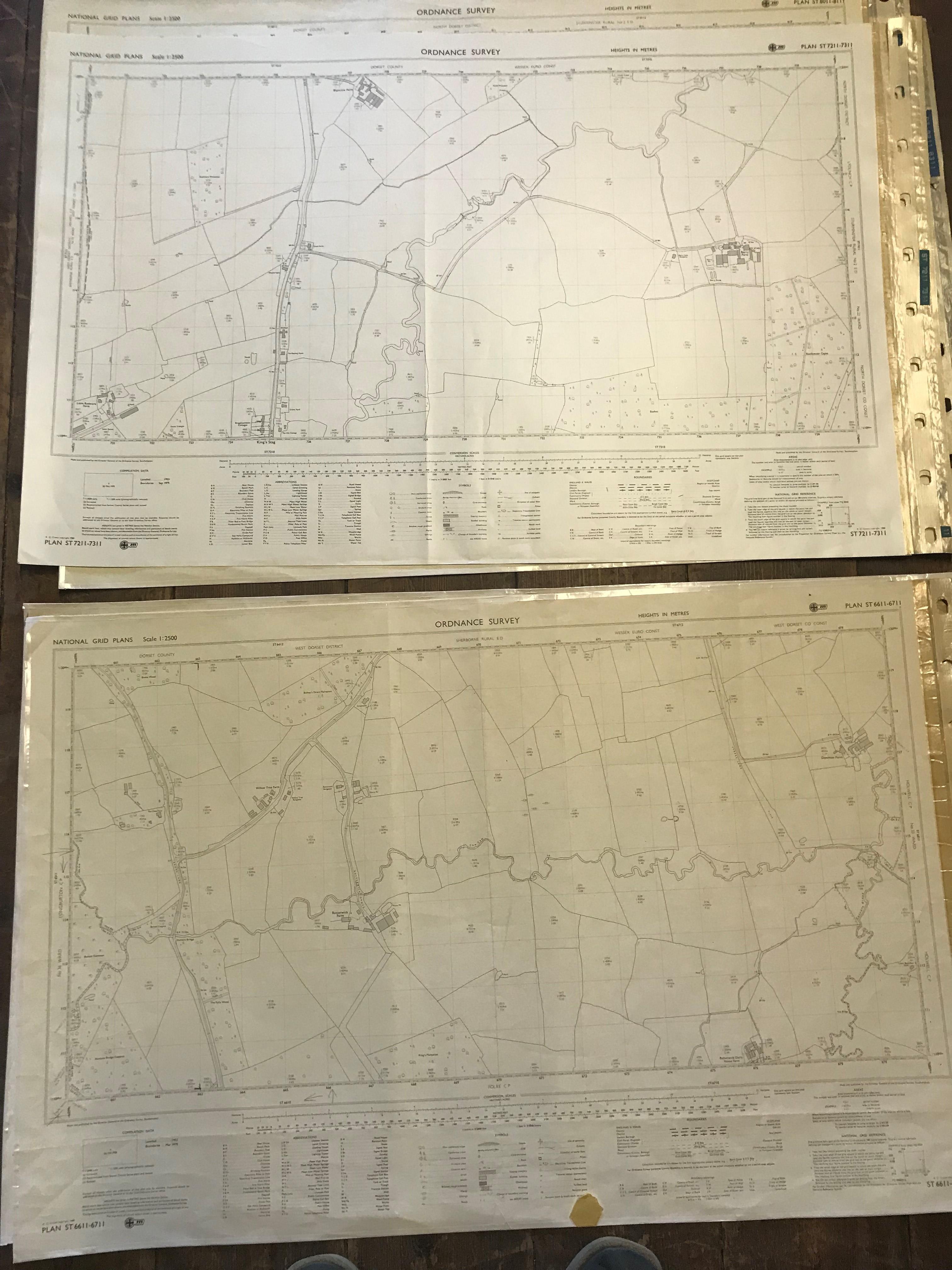 COLLECTION OF THIRTY 1:2500 ORDNANCE SURVEY MAPS covering West & Middle Chinnock; Cheddon Down; - Image 13 of 16