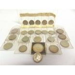 GREAT BRITAIN - ASSORTED HALF-SILVER COINS, 1920-46 comprising a George V (1910-1936) crown, 1935;