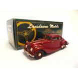 [WHITE METAL]. A 1/43 SCALE LANSDOWNE MODELS NO.LDM31, 1947 BRISTOL 400 metallic red, mint, boxed.