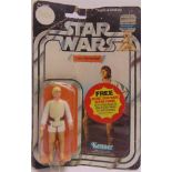 STAR WARS - A STAR WARS LUKE SKYWALKER ACTION FIGURE by Kenner, on an unopened, punched 21-back