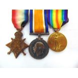 A GREAT WAR TRIO OF MEDALS TO DRIVER S.G. THOMAS, ARMY SERVICE CORPS comprising the 1914 Star,