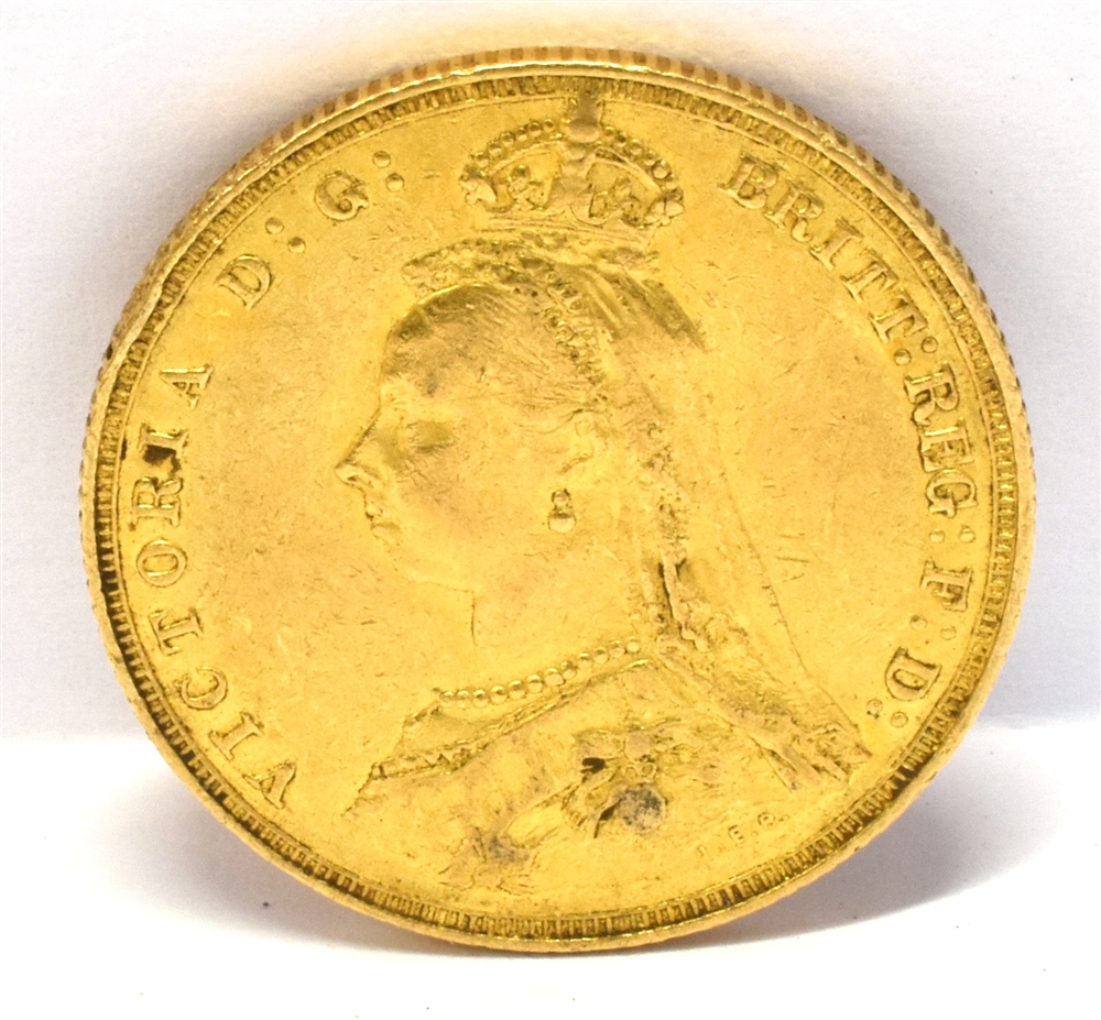 GREAT BRITAIN - VICTORIA (1837-1901), SOVEREIGN, 1887 Jubilee bust.